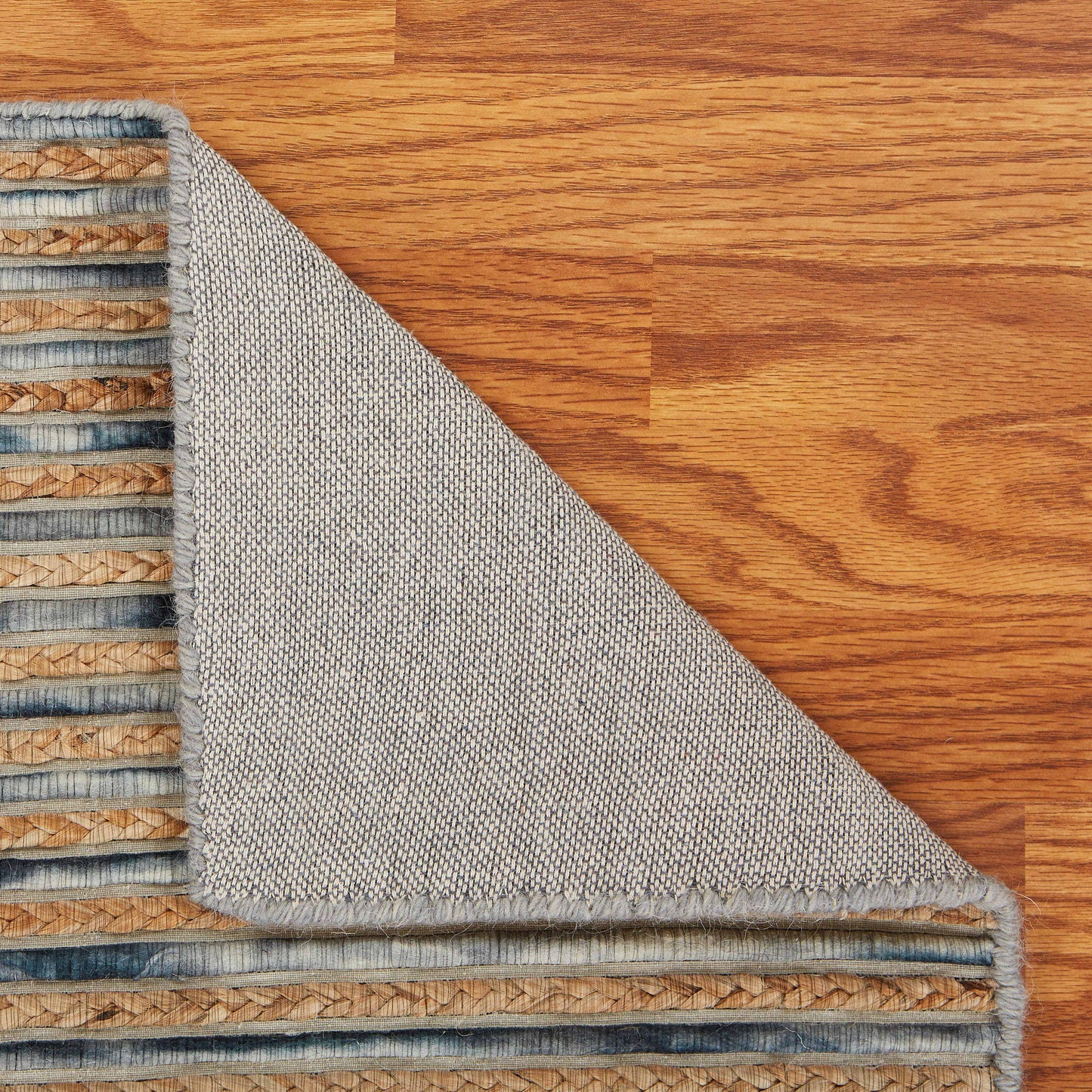 Topanga-81322 Coastal Handmade Dark Gray Cotton Indoor Area Rug - LR Home