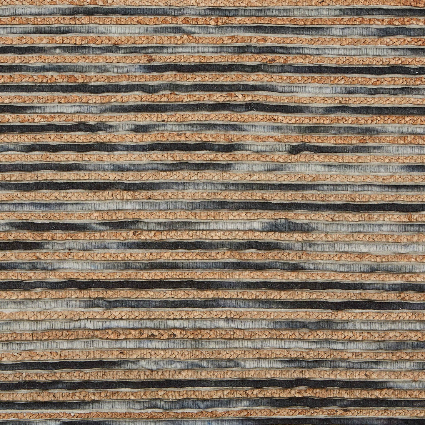 Topanga-81323 Coastal Handmade Charcoal Cotton Indoor Area Rug - LR Home