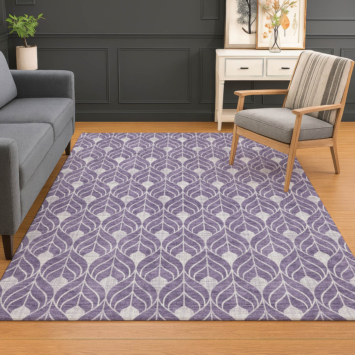 Machine Made The Reserve TR10 Plum - Dalyn Rugs