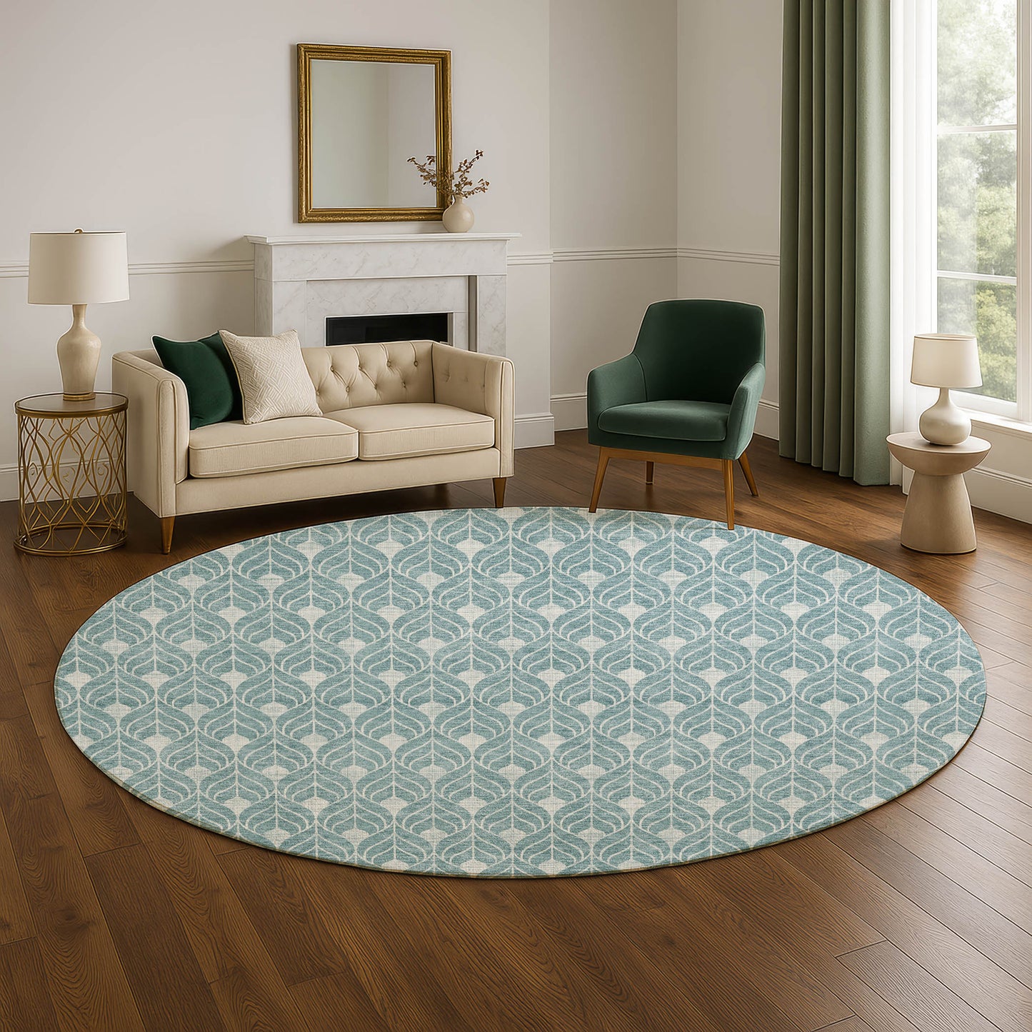 Machine Made The Reserve TR10 Teal - Dalyn Rugs