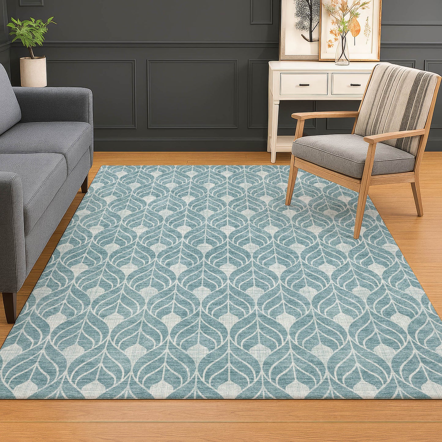 Machine Made The Reserve TR10 Teal - Dalyn Rugs