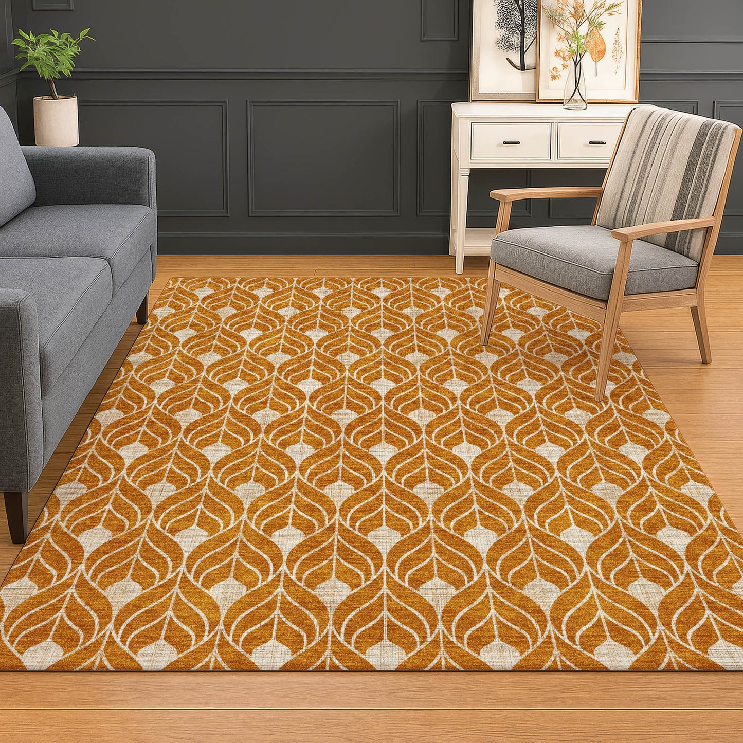 Machine Made The Reserve TR10 Terracotta - Dalyn Rugs