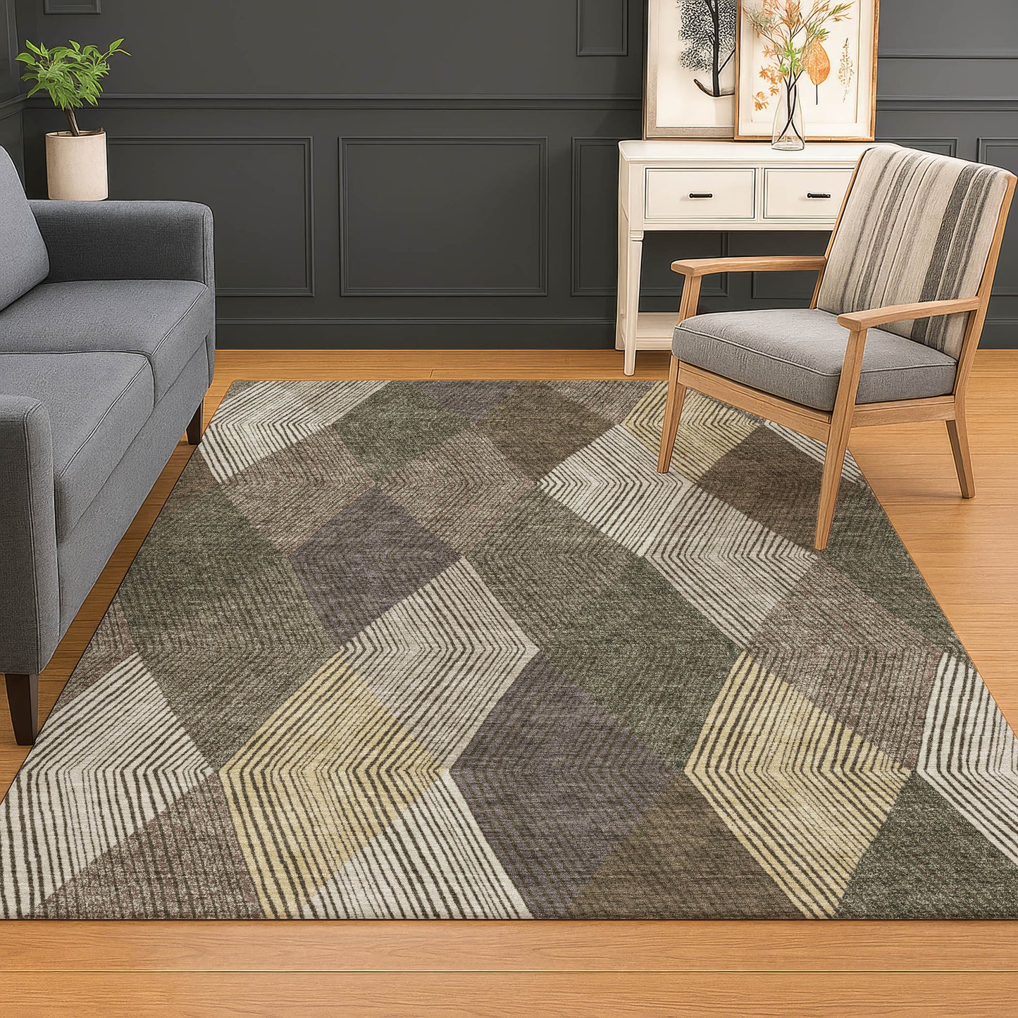 Machine Made The Reserve TR11 Brown - Dalyn Rugs