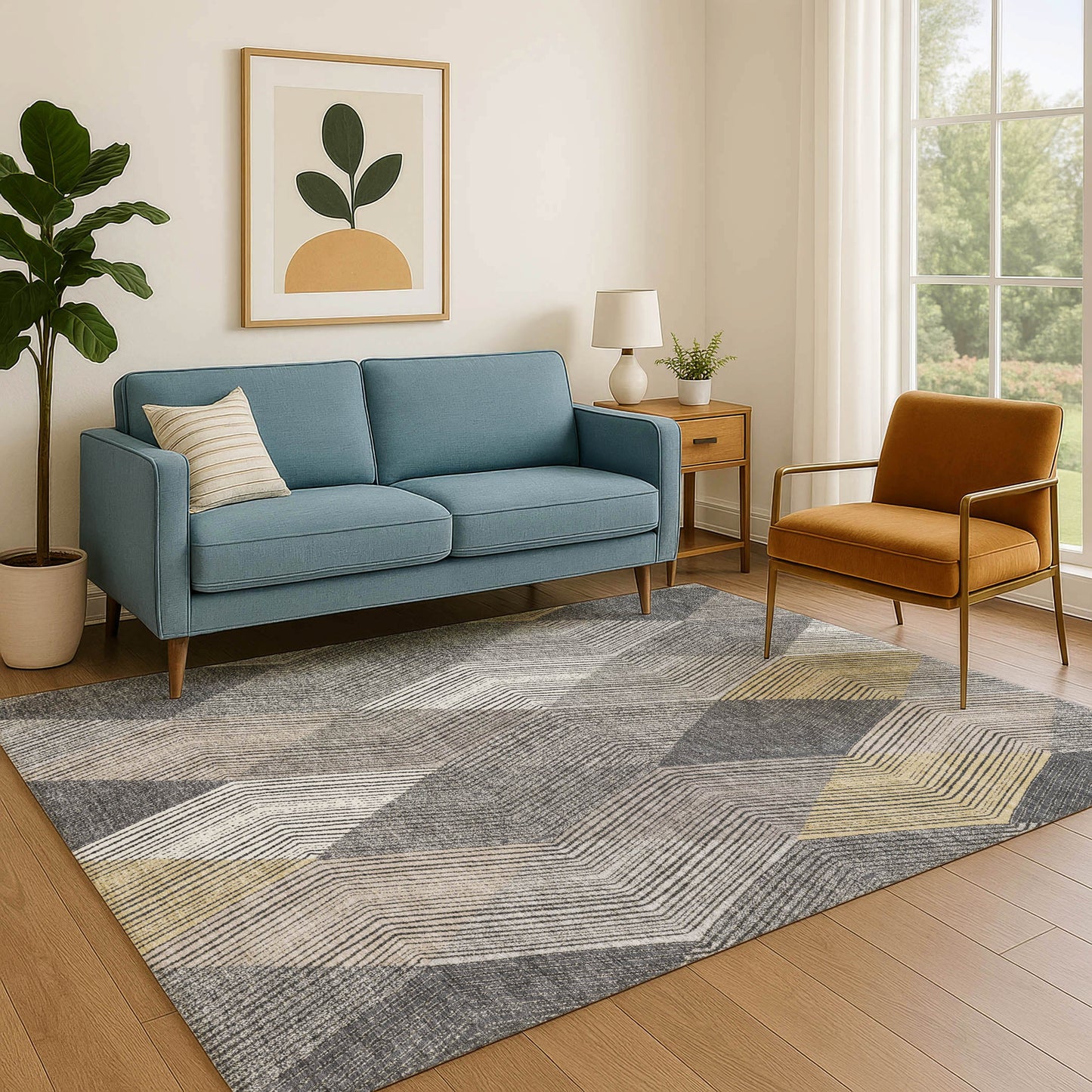 Machine Made The Reserve TR11 Charcoal - Dalyn Rugs