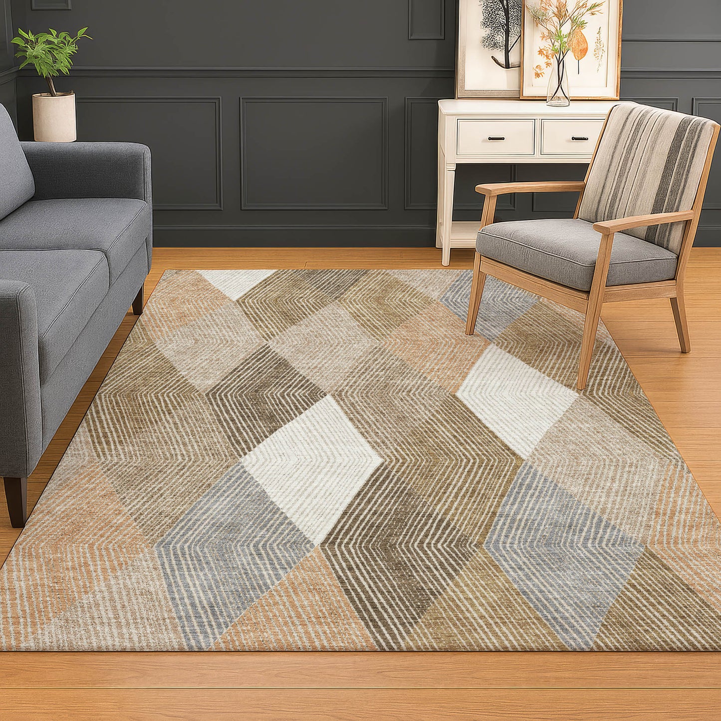 Machine Made The Reserve TR11 Copper - Dalyn Rugs