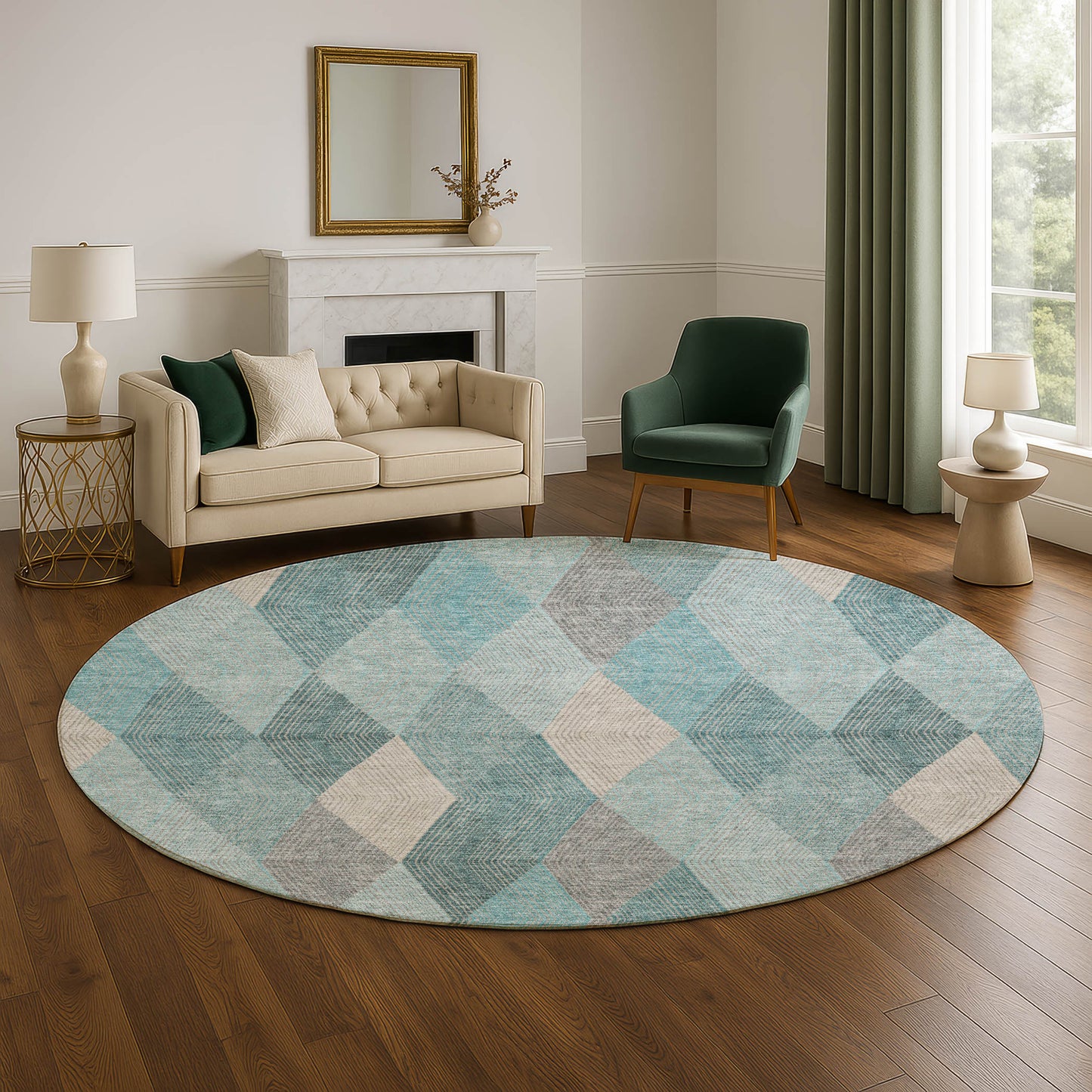 Machine Made The Reserve TR11 Turquoise - Dalyn Rugs