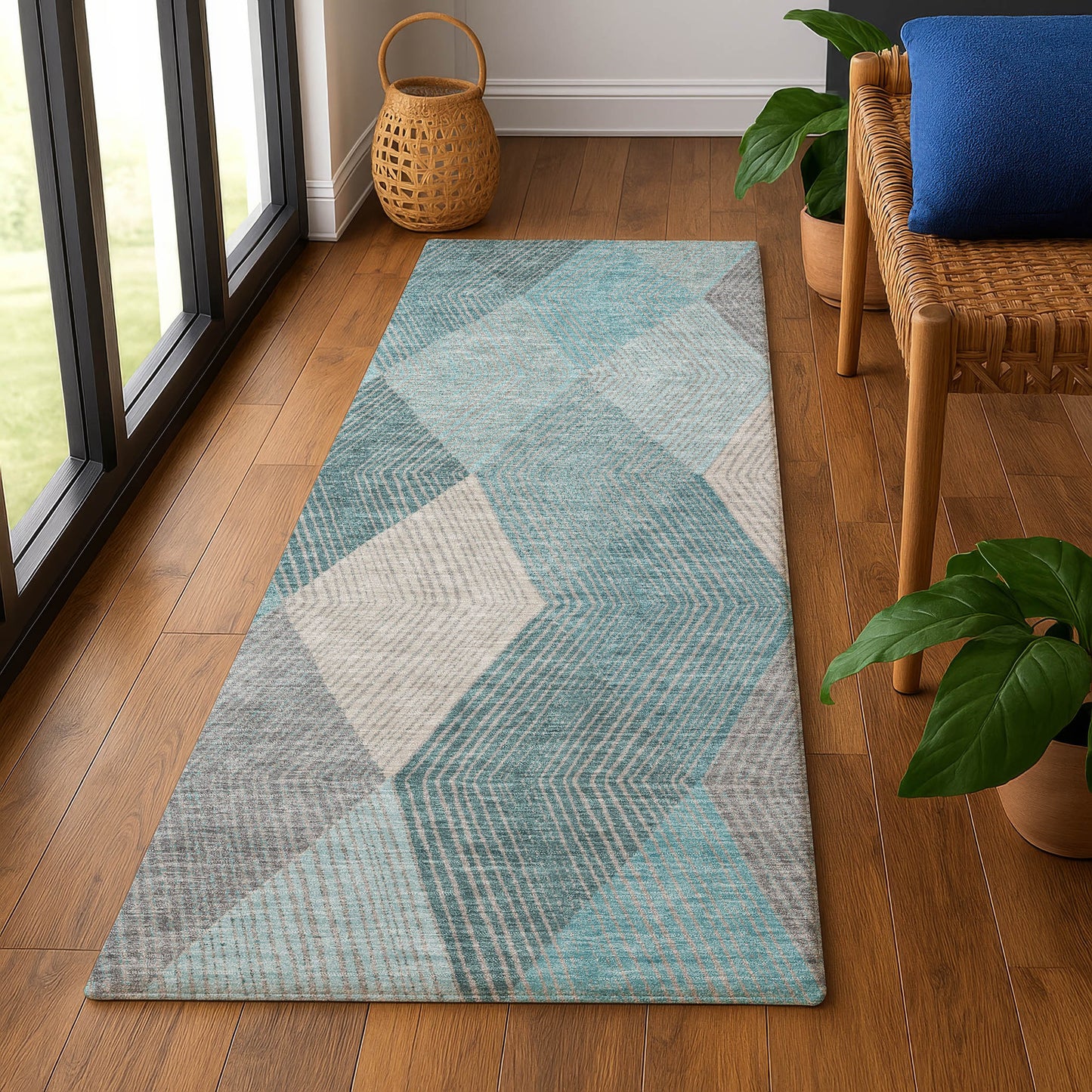 Machine Made The Reserve TR11 Turquoise - Dalyn Rugs