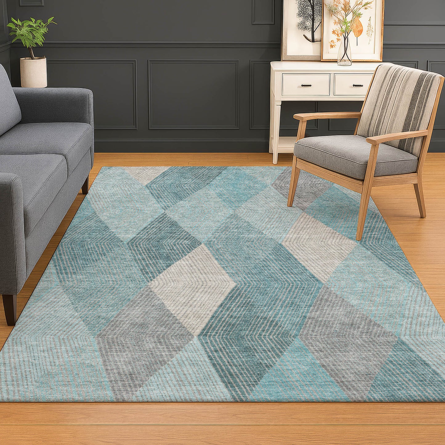 Machine Made The Reserve TR11 Turquoise - Dalyn Rugs
