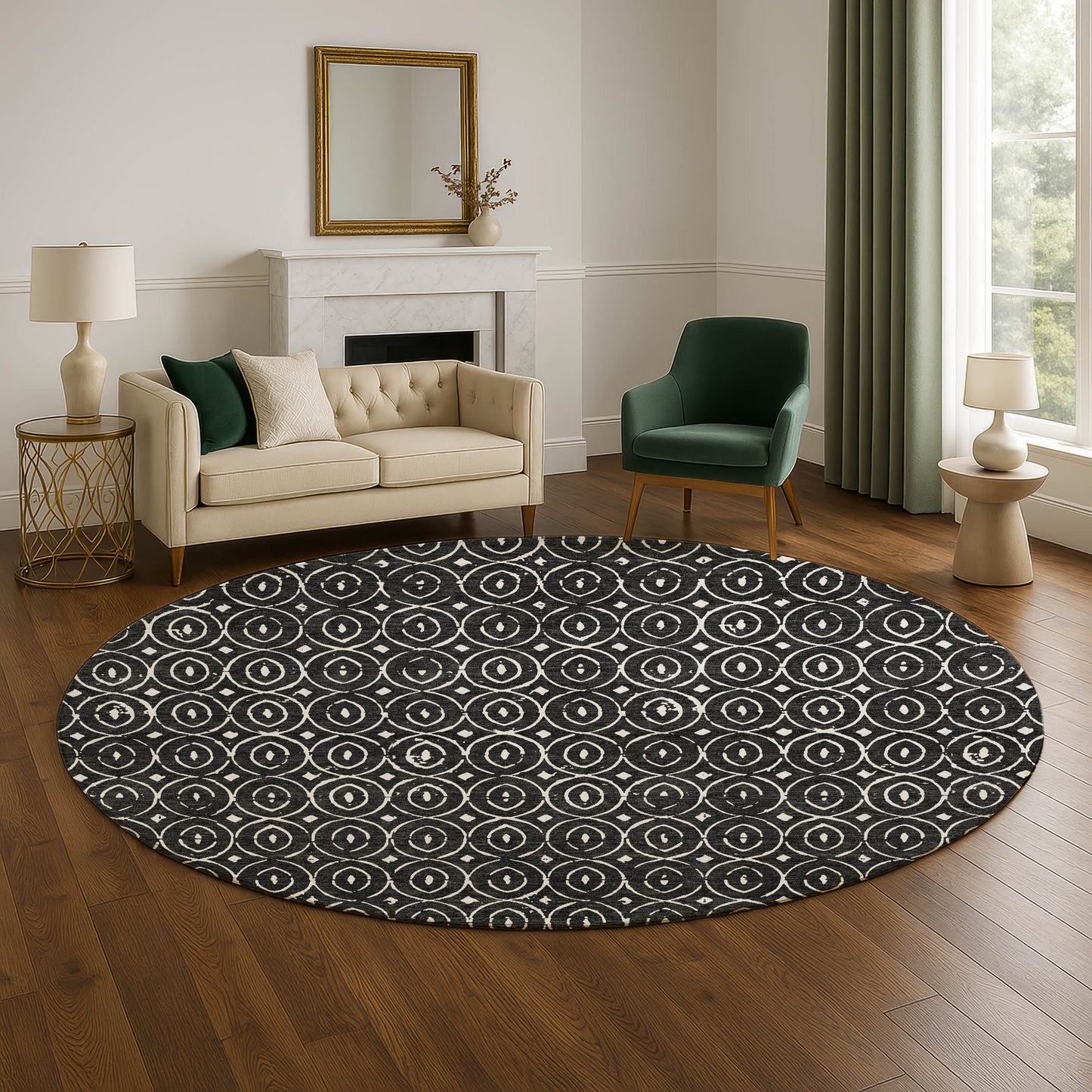 Machine Made The Reserve TR12 Black - Dalyn Rugs