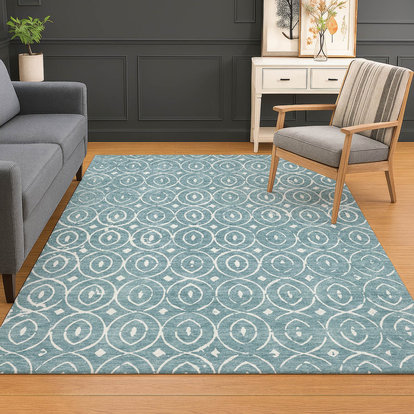 Machine Made The Reserve TR12 Turquoise - Dalyn Rugs