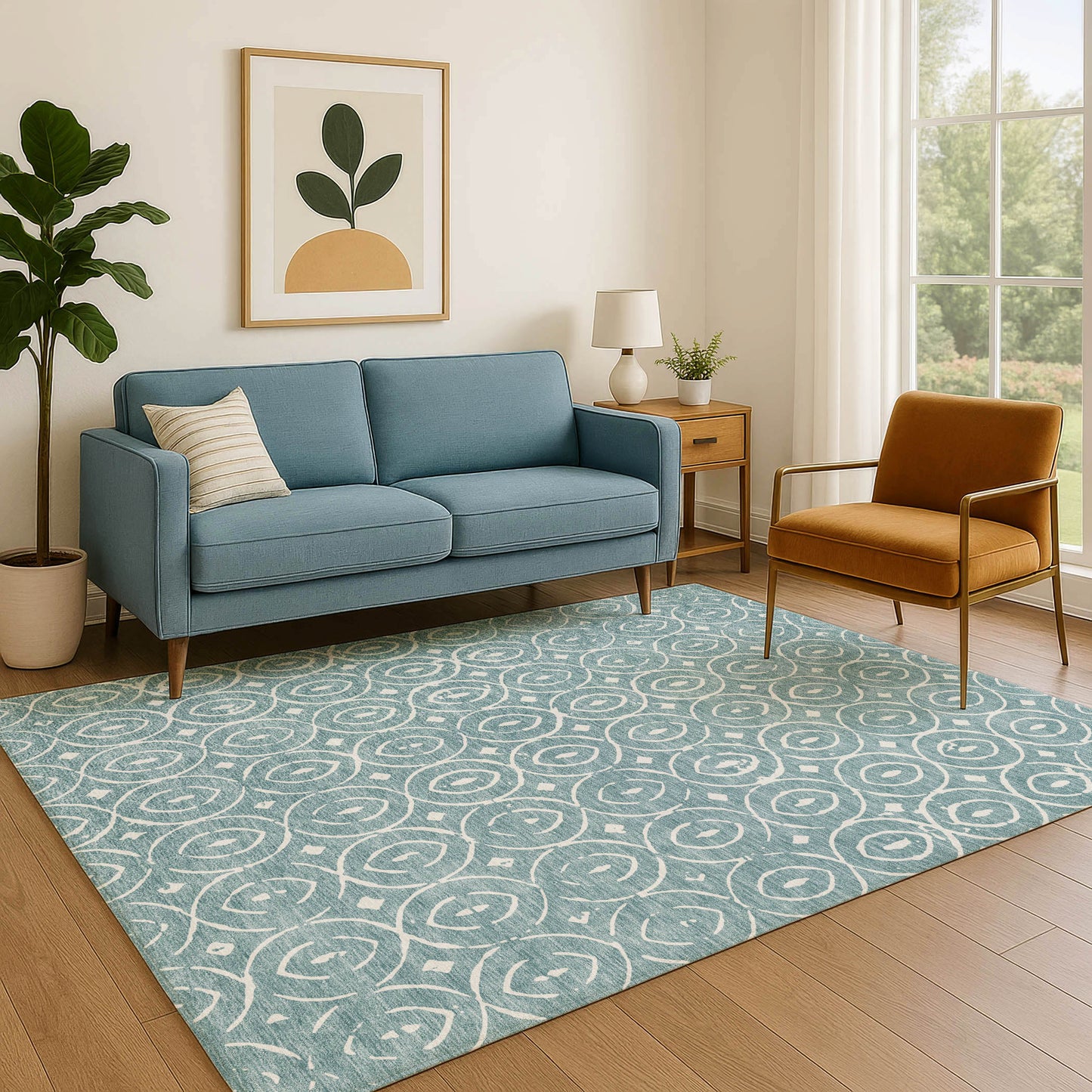 Machine Made The Reserve TR12 Turquoise - Dalyn Rugs