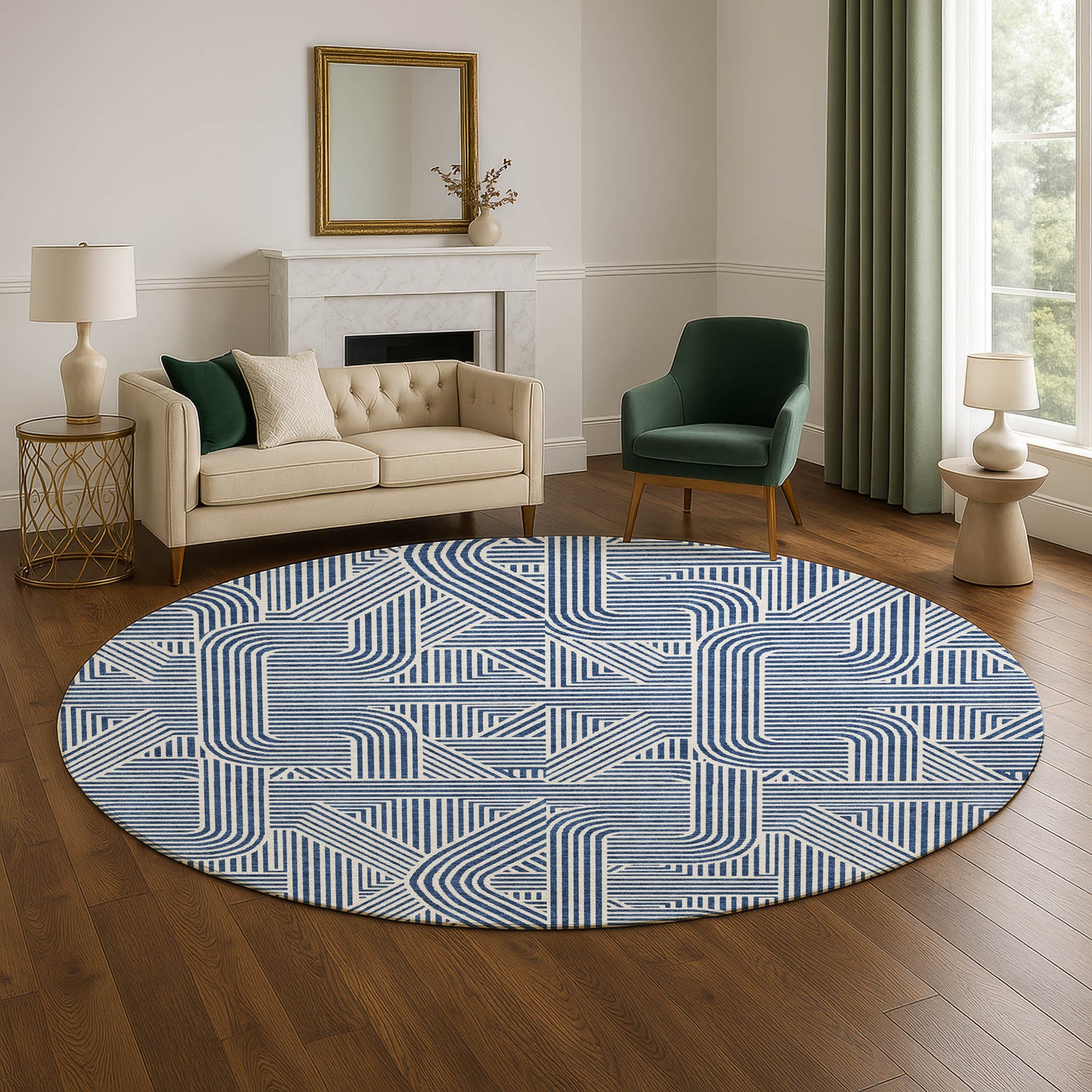 Machine Made The Reserve TR14 Navy - Dalyn Rugs