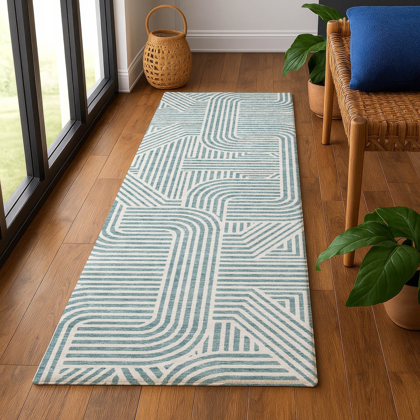 Machine Made The Reserve TR14 Teal - Dalyn Rugs