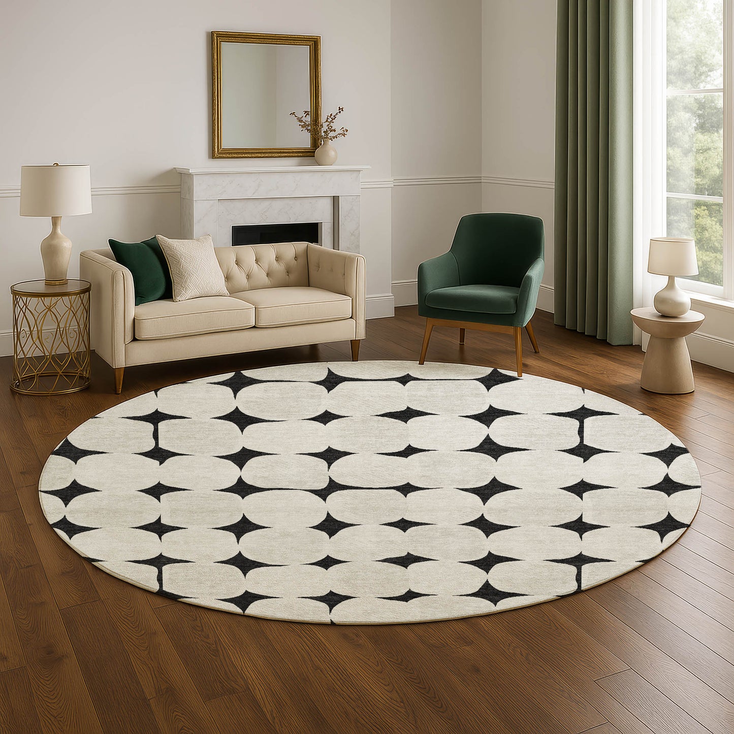 Machine Made The Reserve TR16 Black - Dalyn Rugs