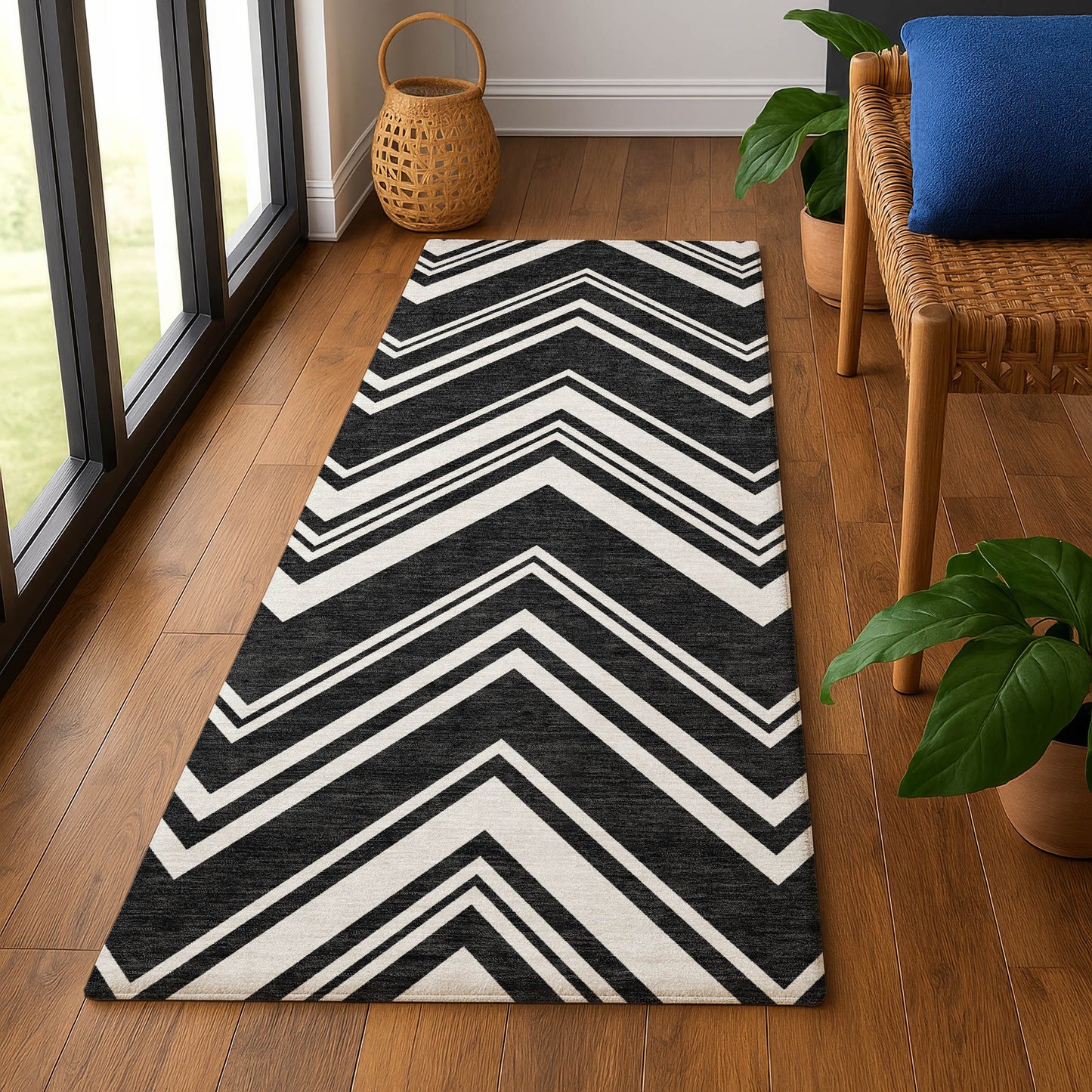 Machine Made The Reserve TR17 Black - Dalyn Rugs