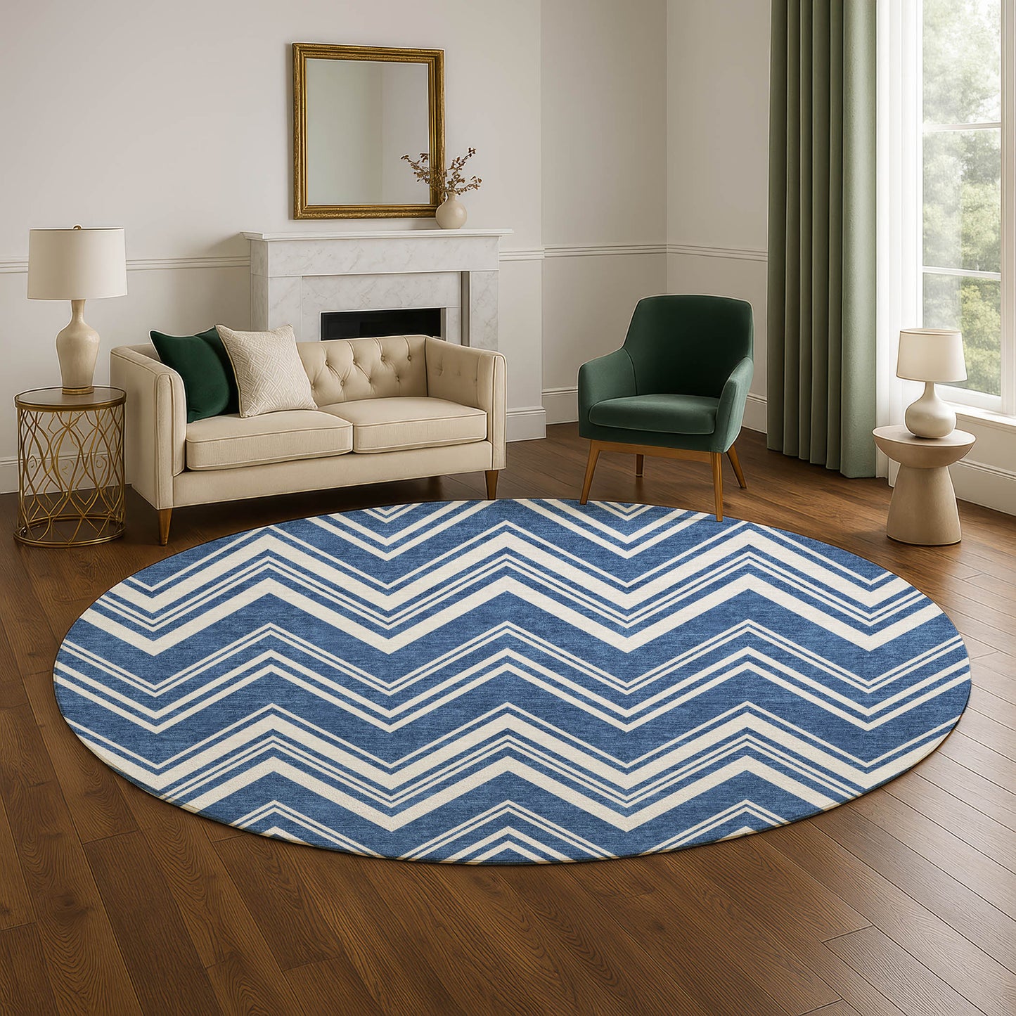 Machine Made The Reserve TR17 Blue - Dalyn Rugs