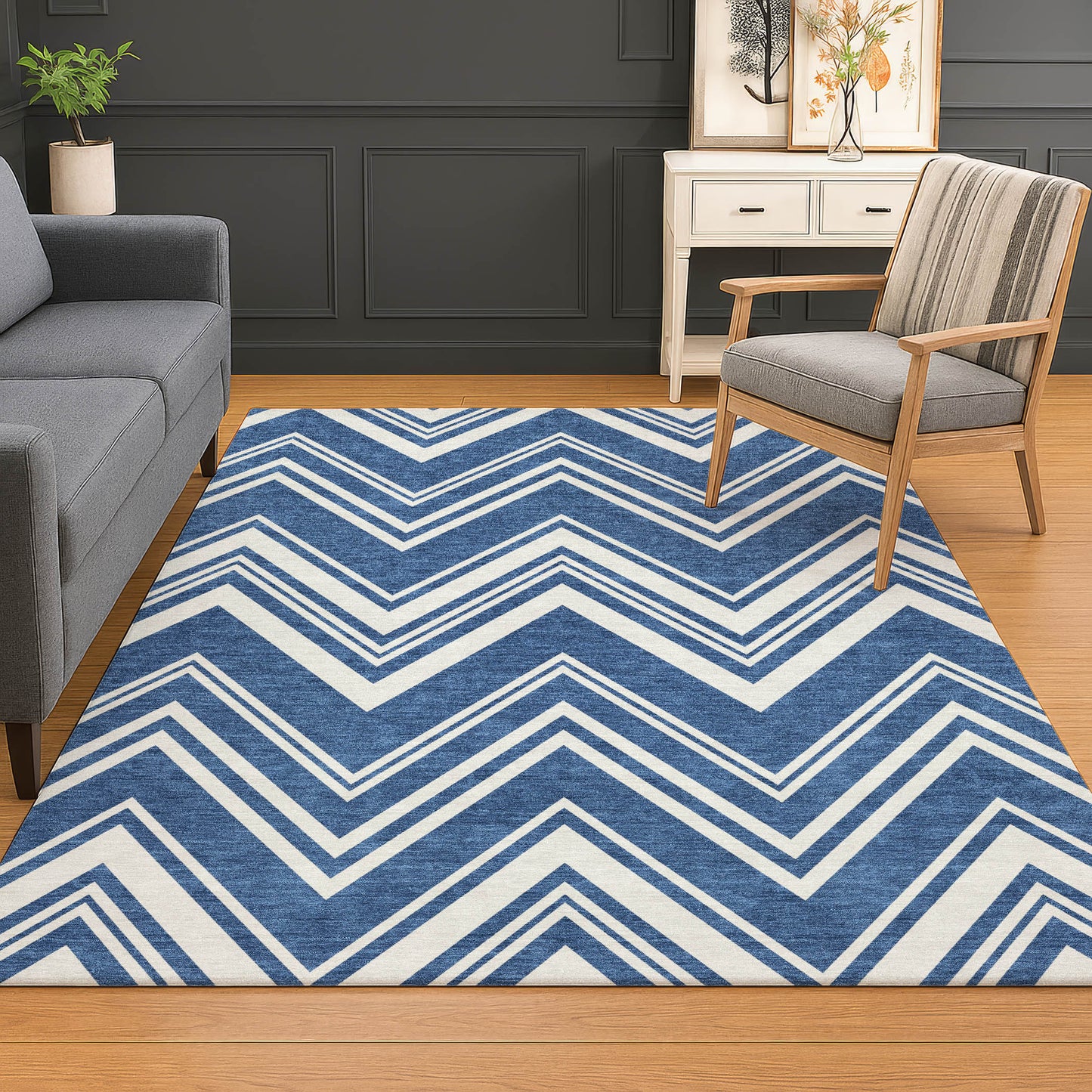 Machine Made The Reserve TR17 Blue - Dalyn Rugs
