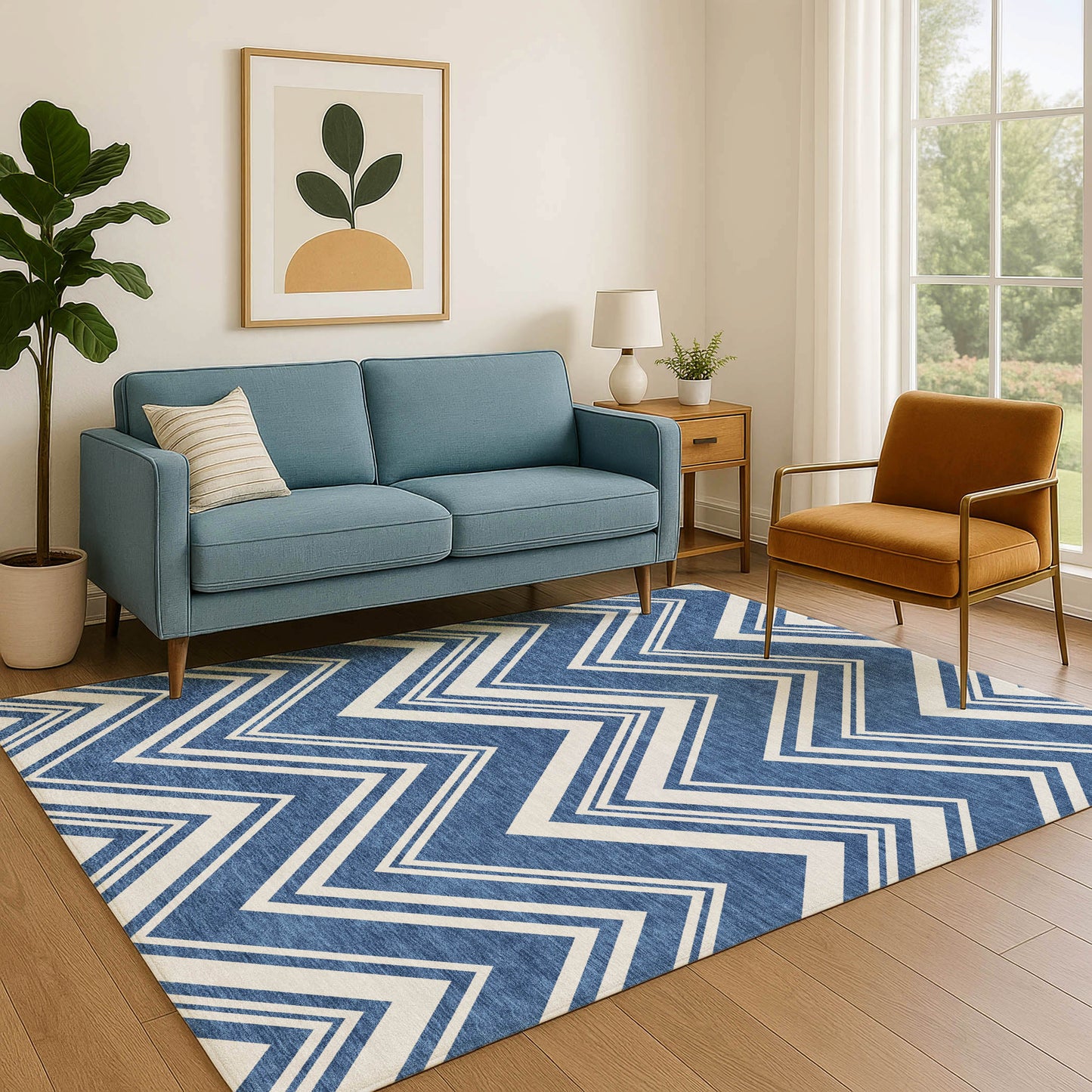 Machine Made The Reserve TR17 Blue - Dalyn Rugs