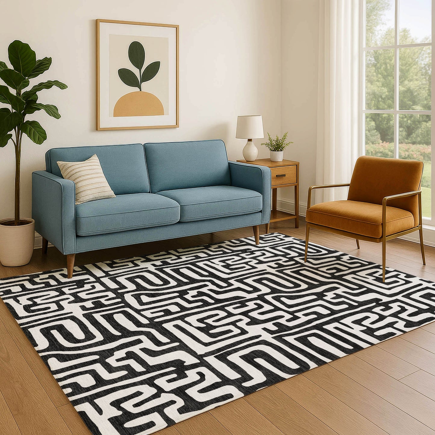 Machine Made The Reserve TR1 Black - Dalyn Rugs