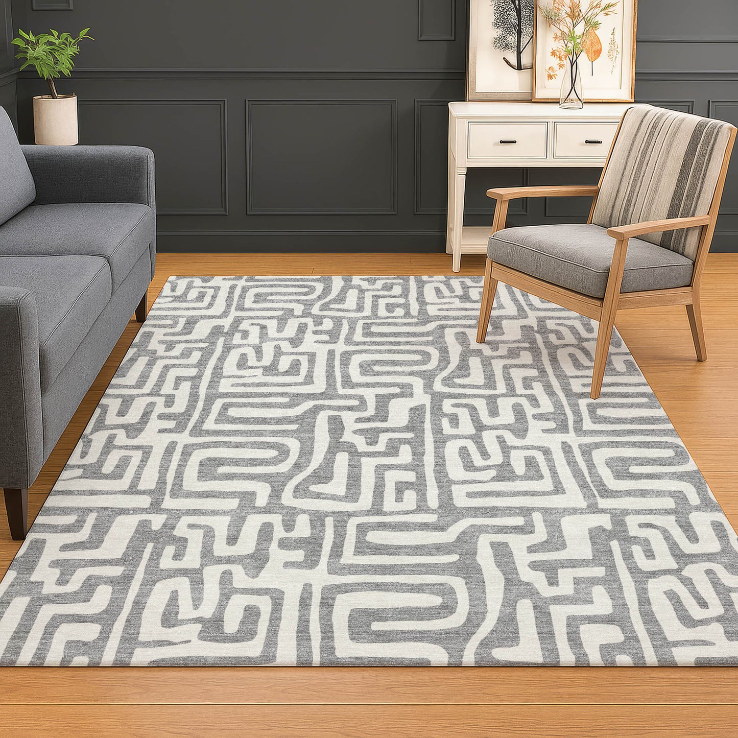 Machine Made The Reserve TR1 Gray - Dalyn Rugs