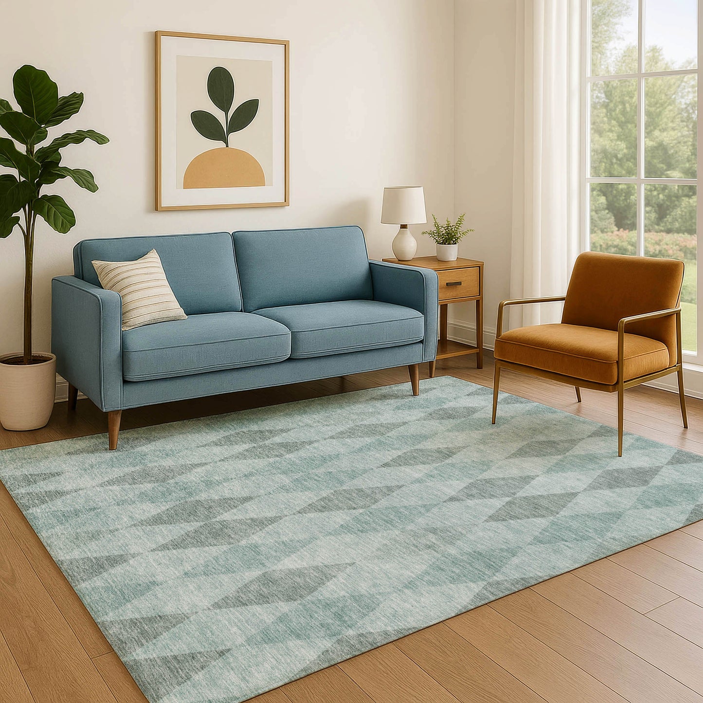 Machine Made The Reserve TR2 Teal - Dalyn Rugs