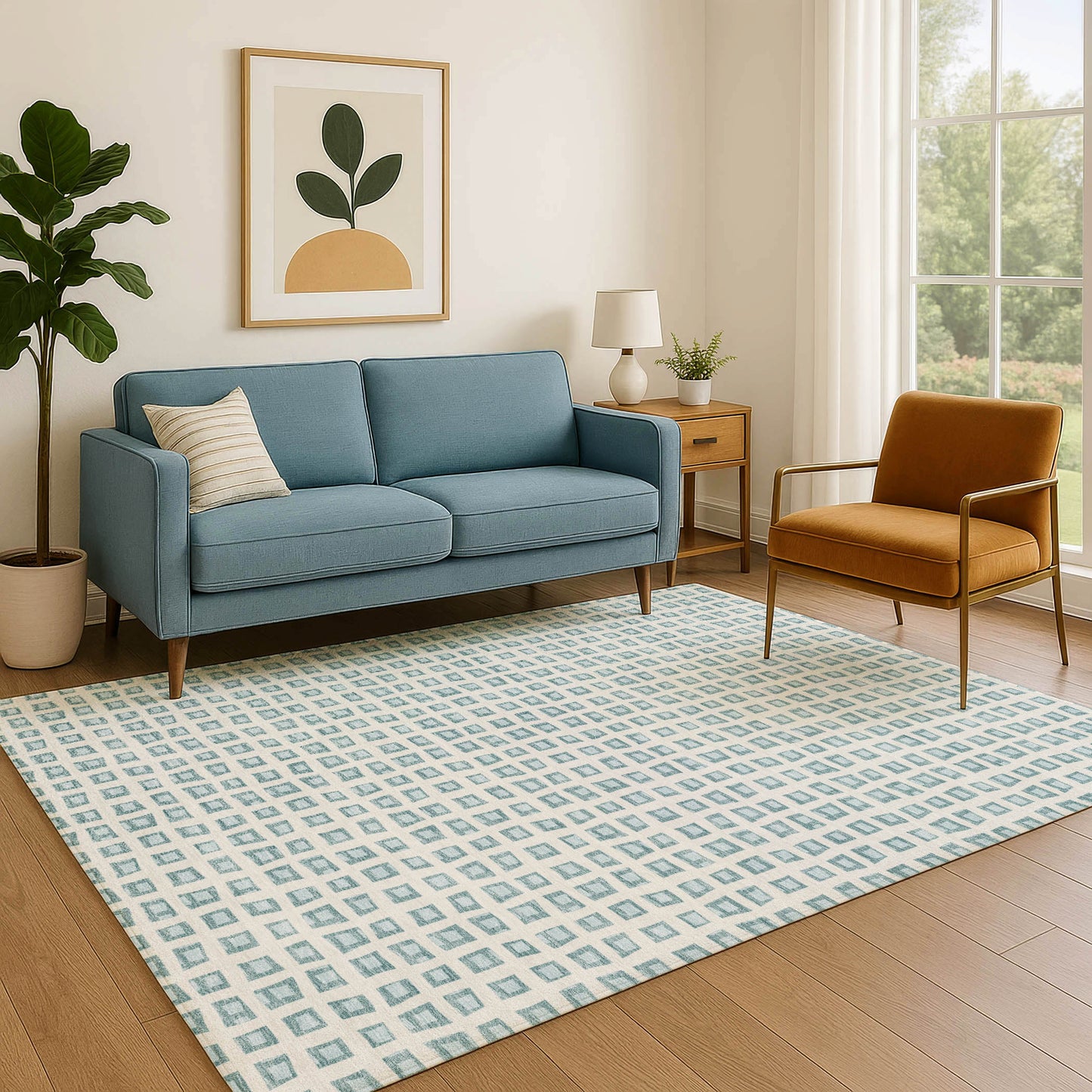 Machine Made The Reserve TR4 Teal - Dalyn Rugs