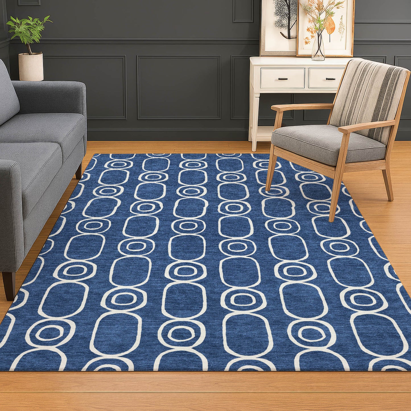 Machine Made The Reserve TR6 Navy - Dalyn Rugs