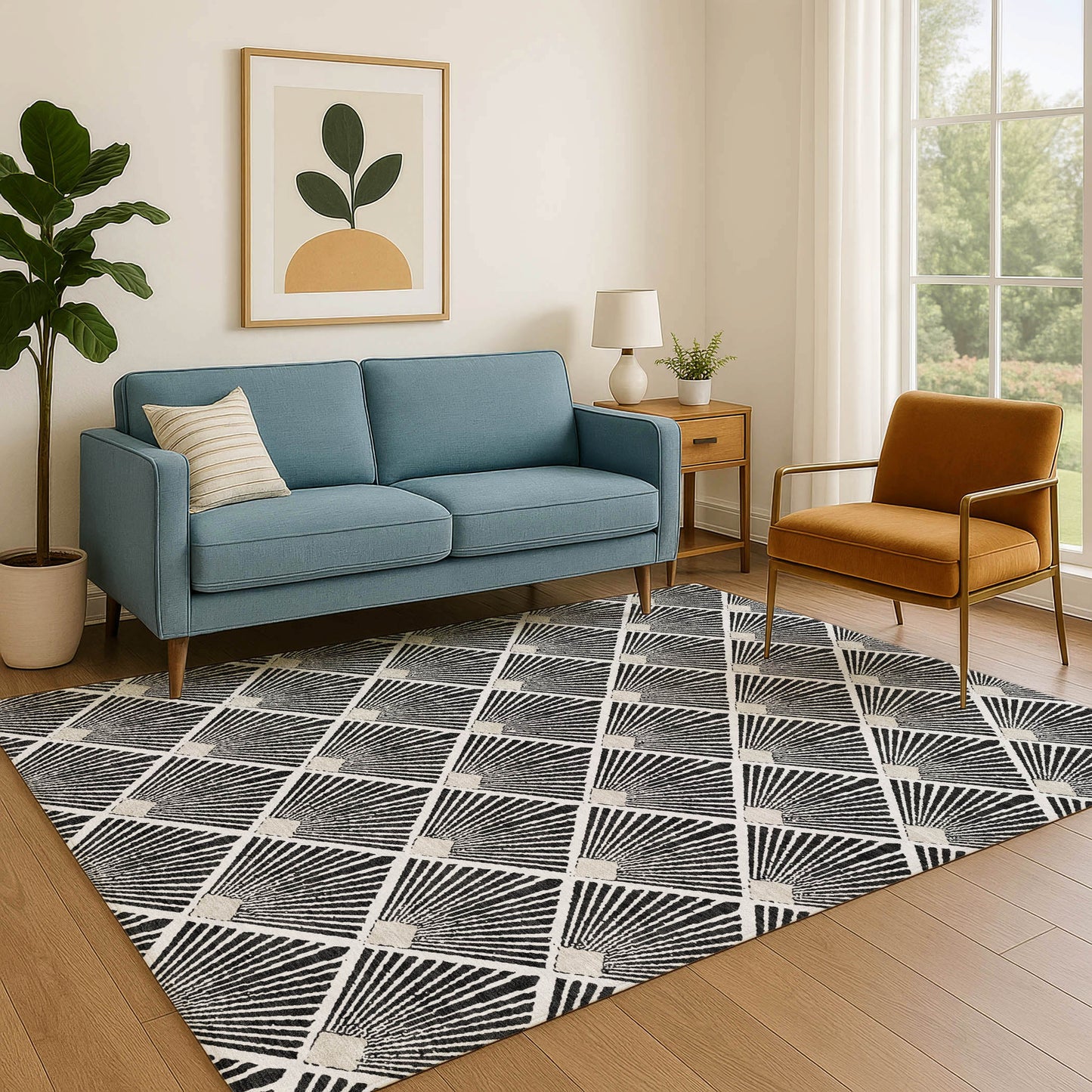 Machine Made The Reserve TR9 Black - Dalyn Rugs