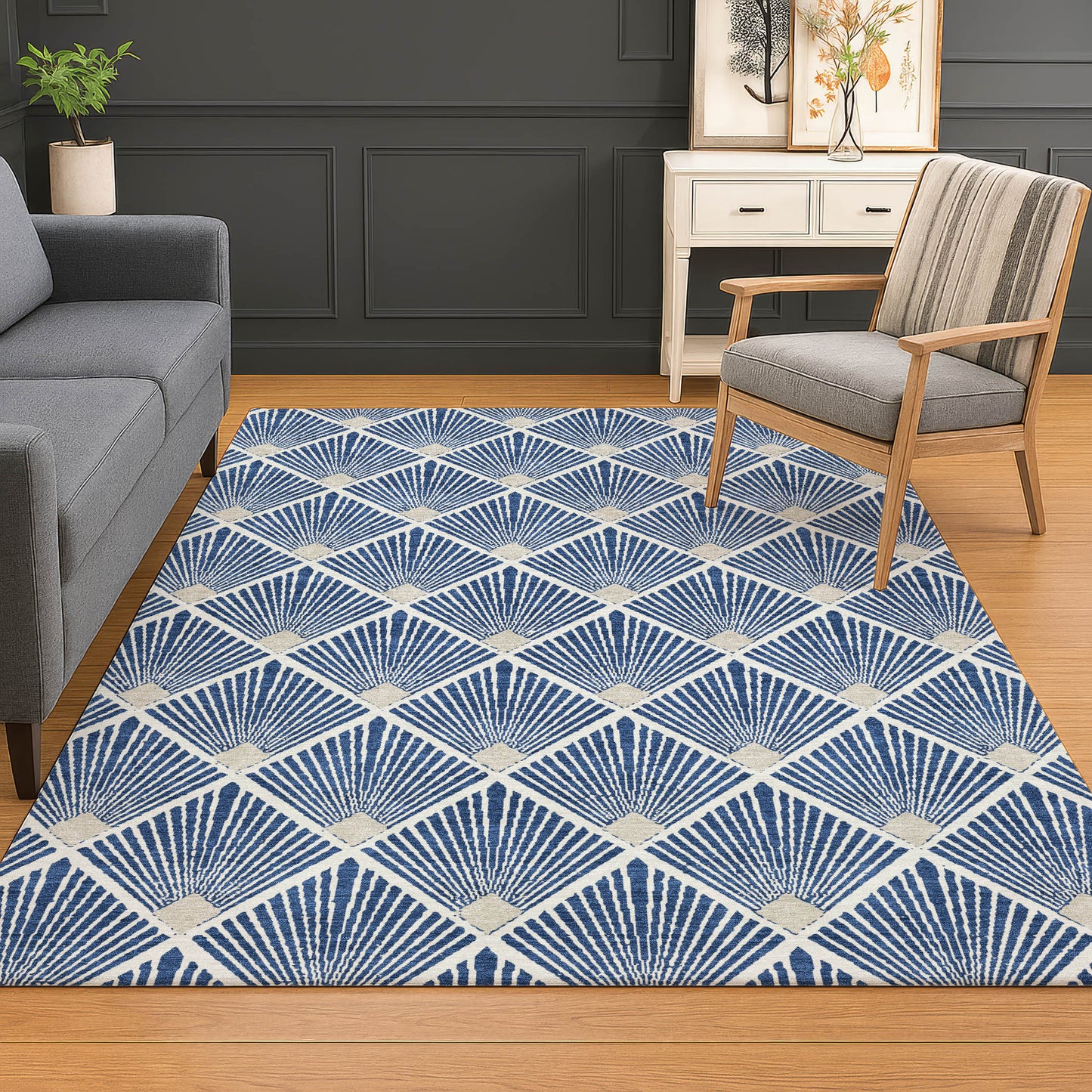Machine Made The Reserve TR9 Navy - Dalyn Rugs