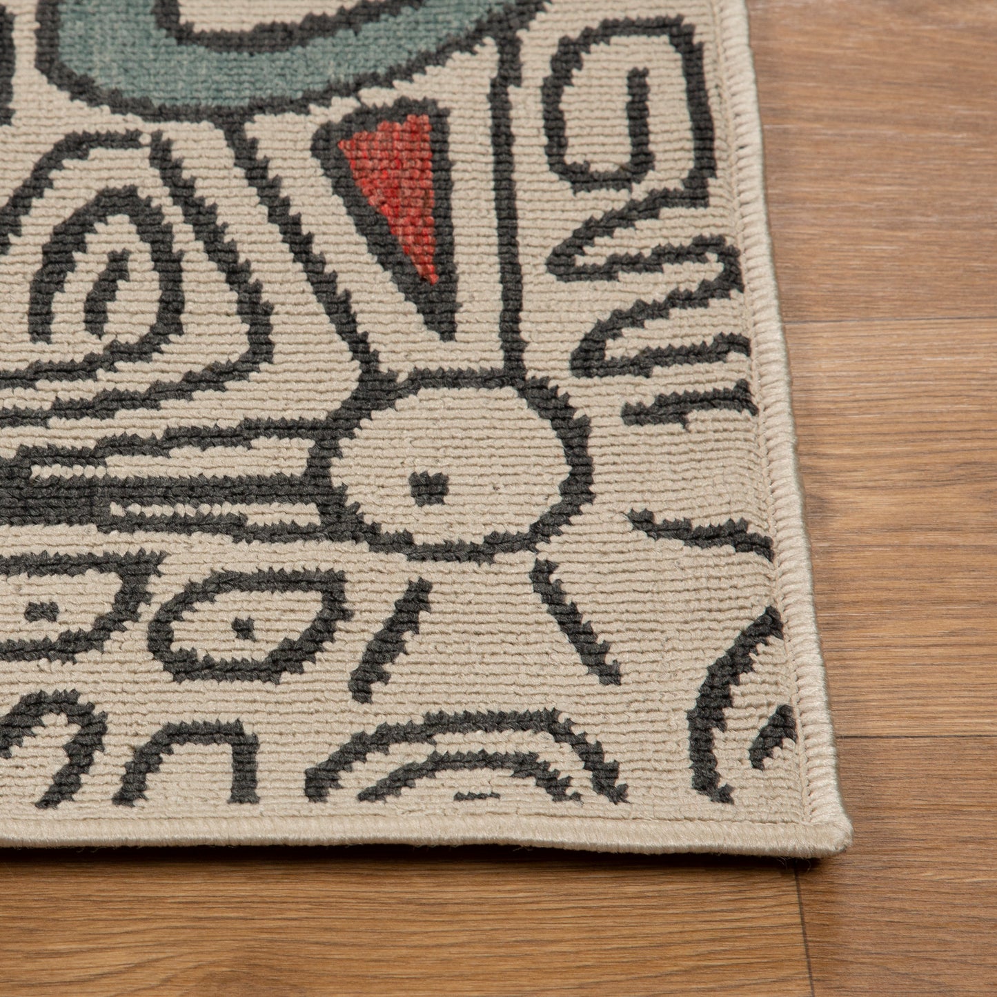Tribu-82494 Bohemian/Eclectic Power-Loomed Beige/Multi Polypropylene Indoor/Outdoor Area Rug - LR Home