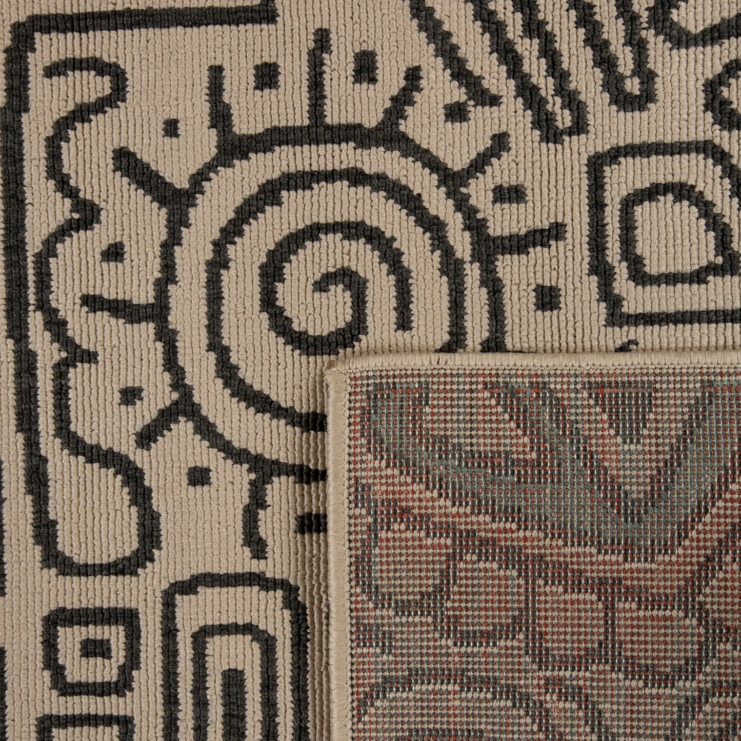 Tribu-82494 Bohemian/Eclectic Power-Loomed Beige/Multi Polypropylene Indoor/Outdoor Area Rug - LR Home