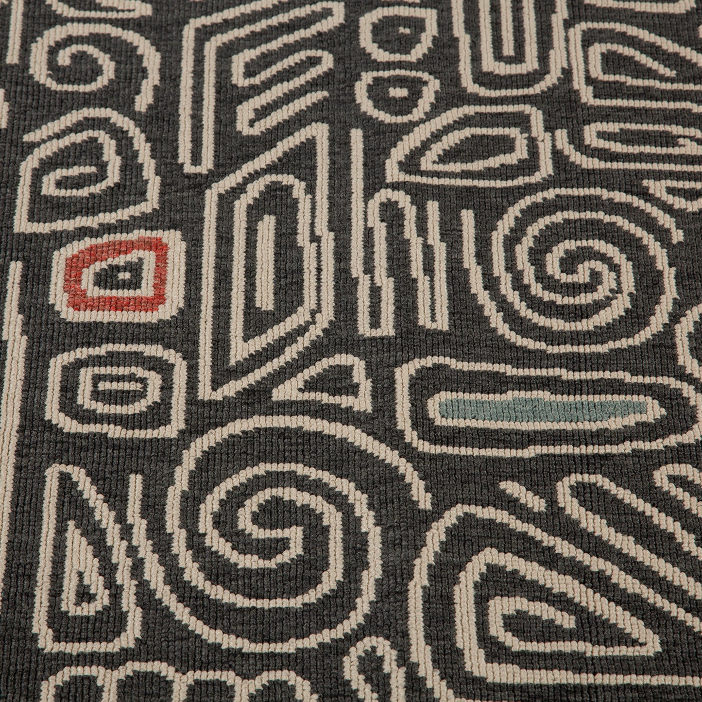 Tribu-82495 Bohemian/Eclectic Power-Loomed Black/Multi Polypropylene Indoor/Outdoor Area Rug - LR Home