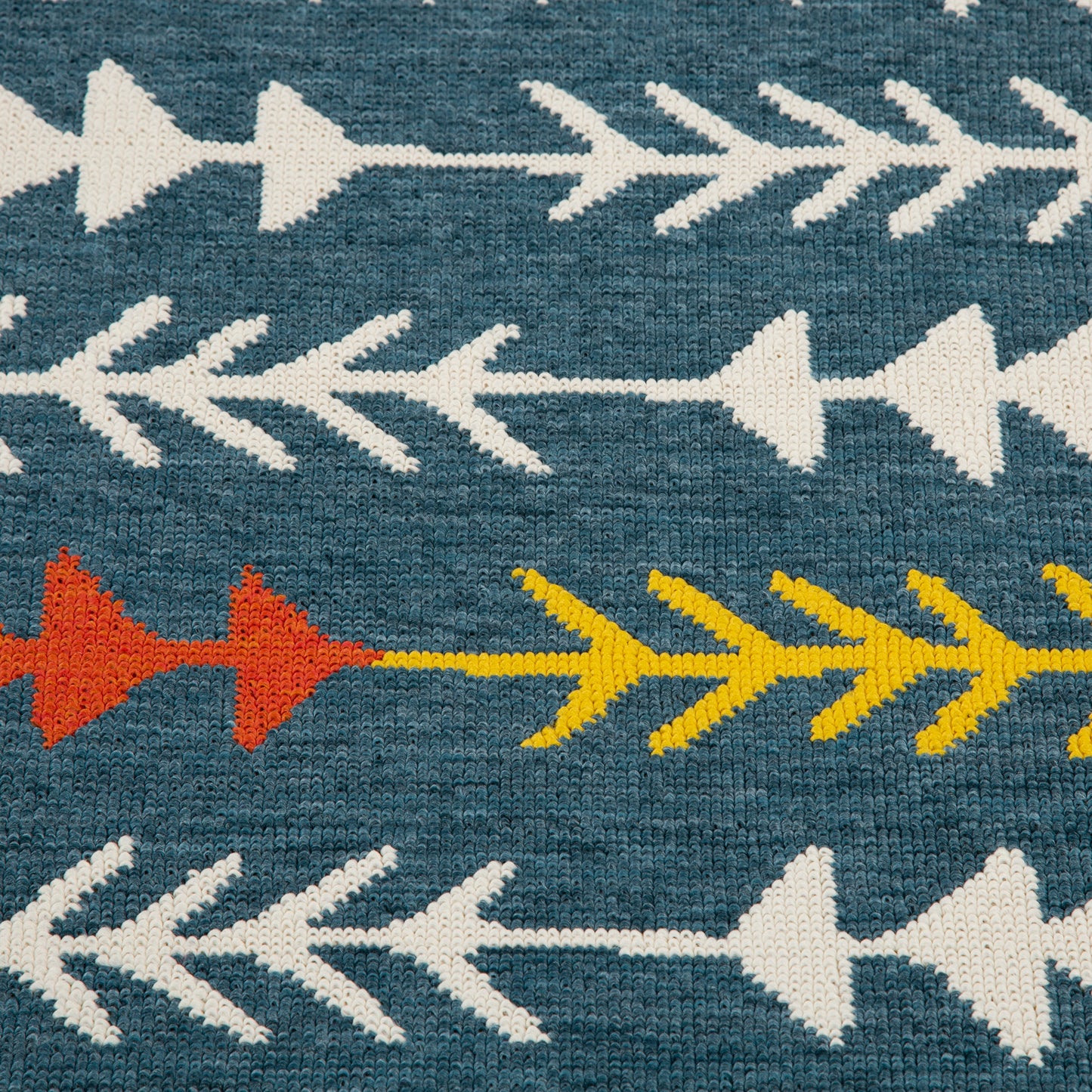 Tribu-82497 Bohemian/Eclectic Power-Loomed Blue/Multi Polypropylene Indoor/Outdoor Area Rug - LR Home