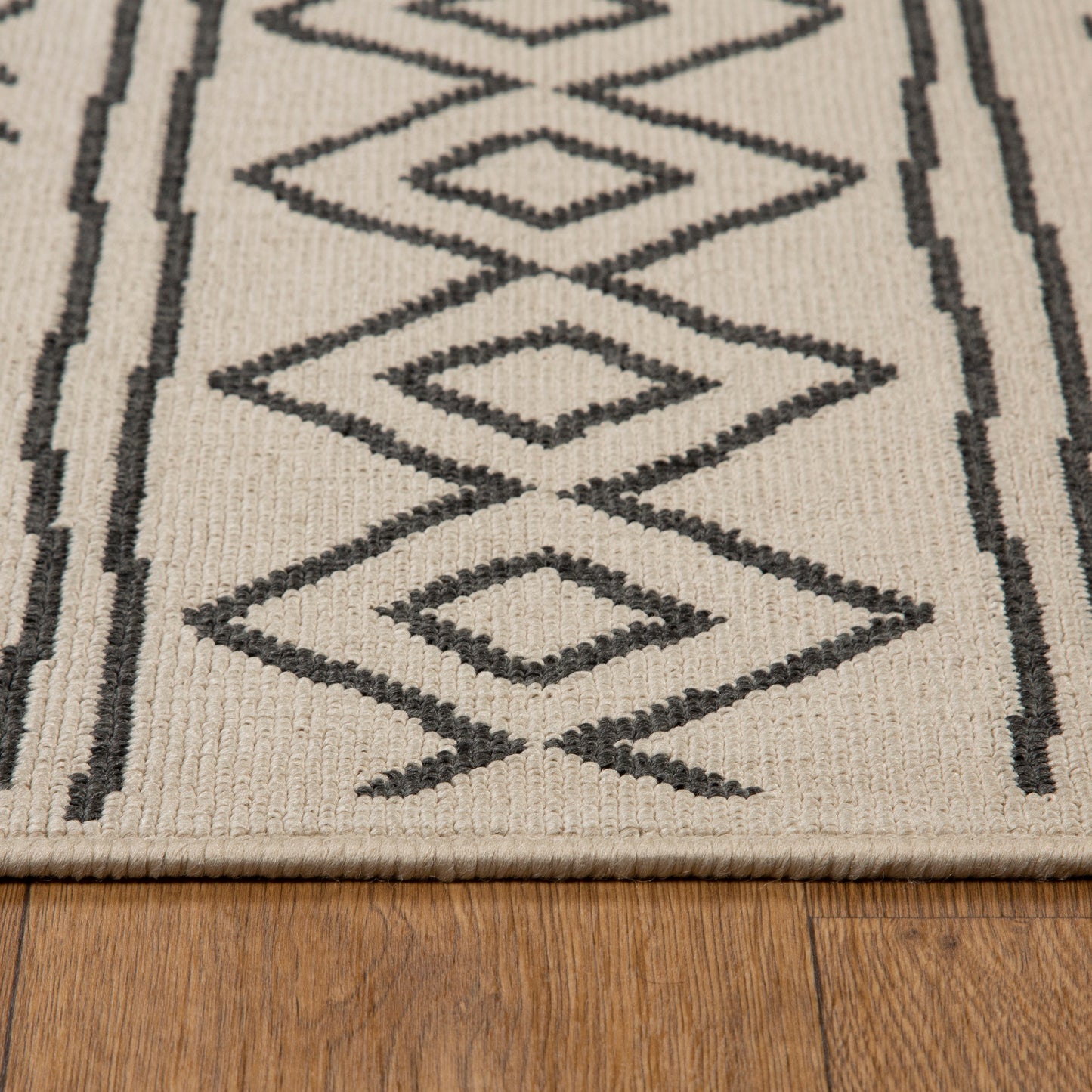 Tribu-82498 Bohemian/Eclectic Power-Loomed Beige/Multi Polypropylene Indoor/Outdoor Area Rug - LR Home
