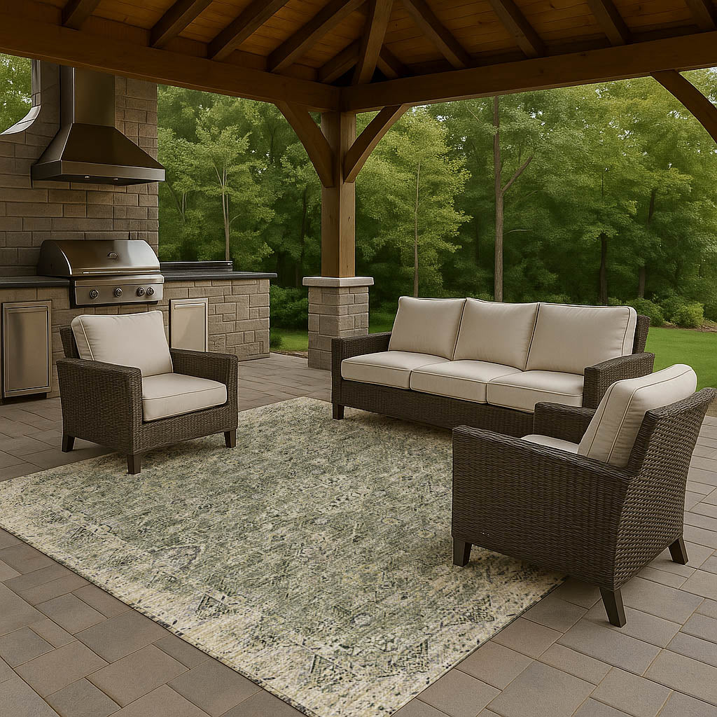 Machine Made Tuscany TU12 Green - Dalyn Rugs