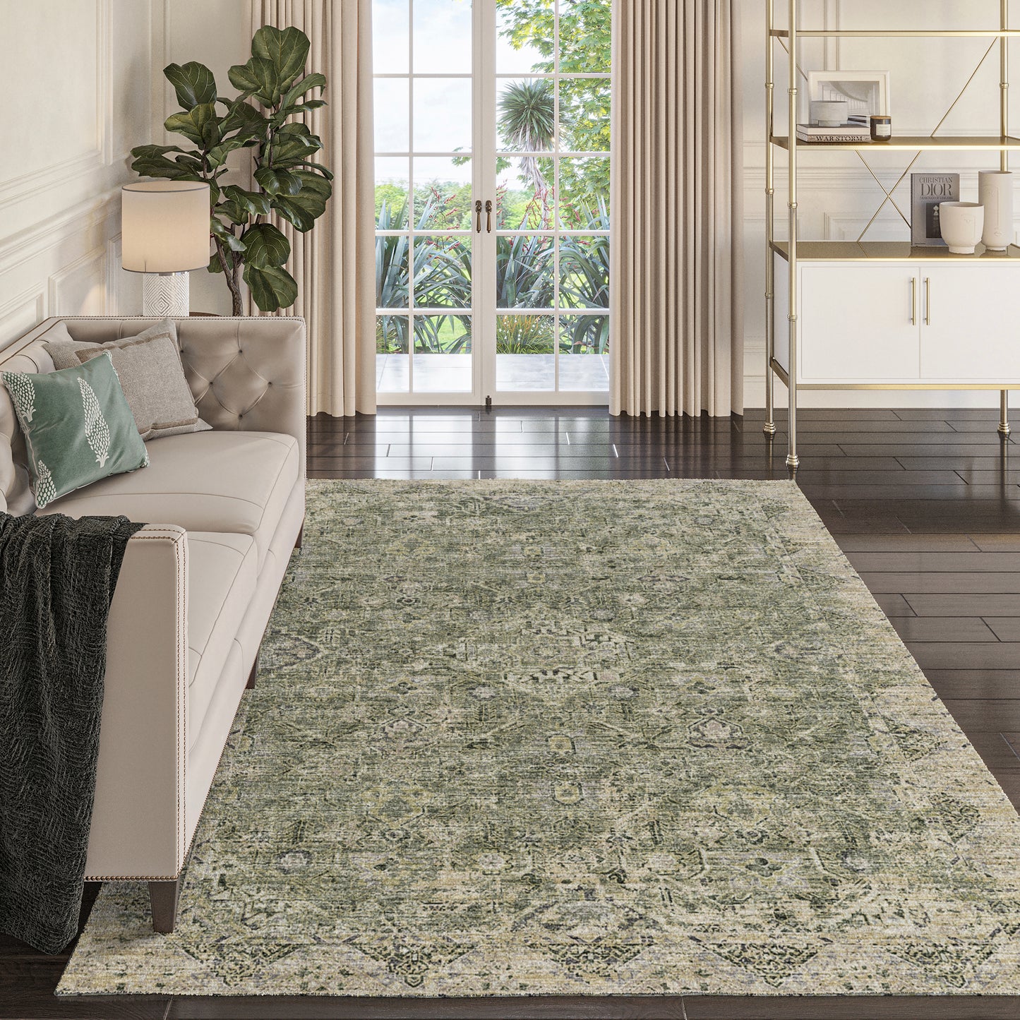 Machine Made Tuscany TU12 Green - Dalyn Rugs