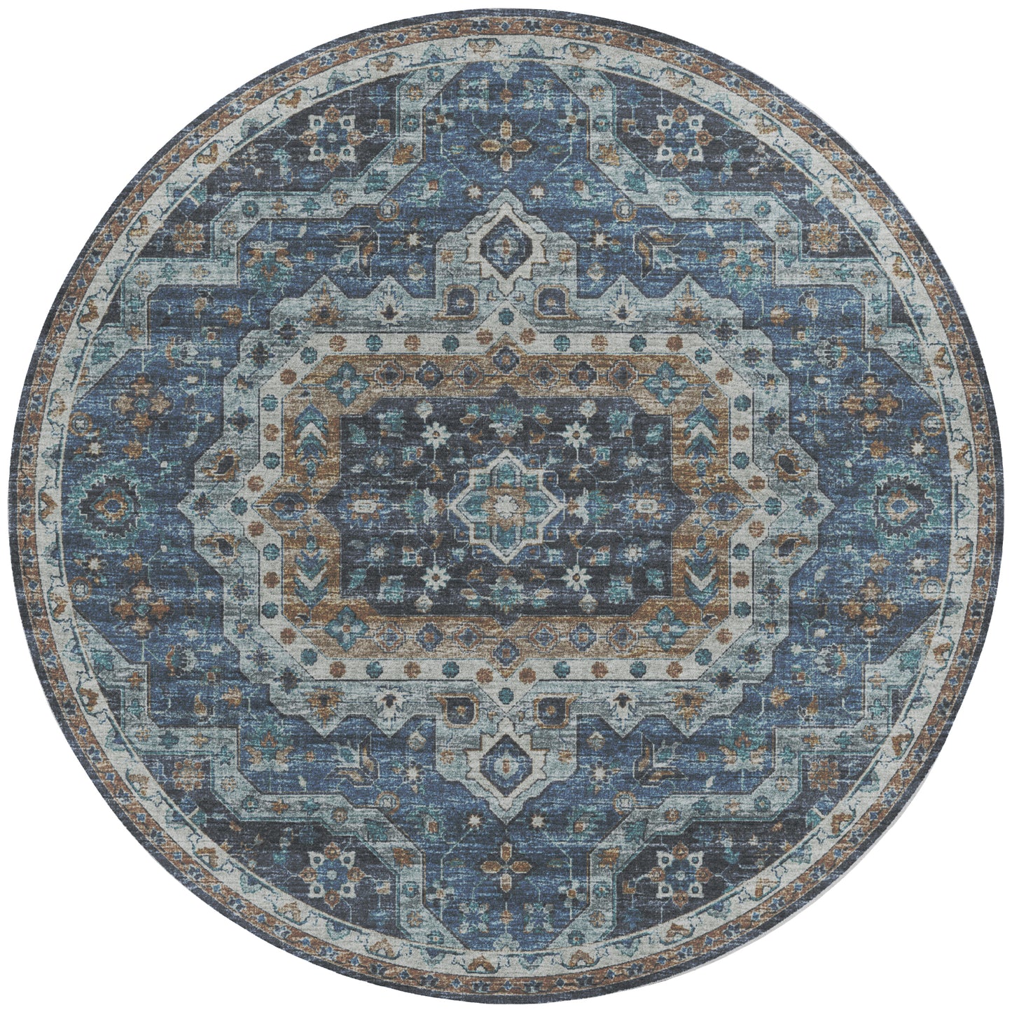 Machine Made Tuscany TU4 Blue - Dalyn Rugs
