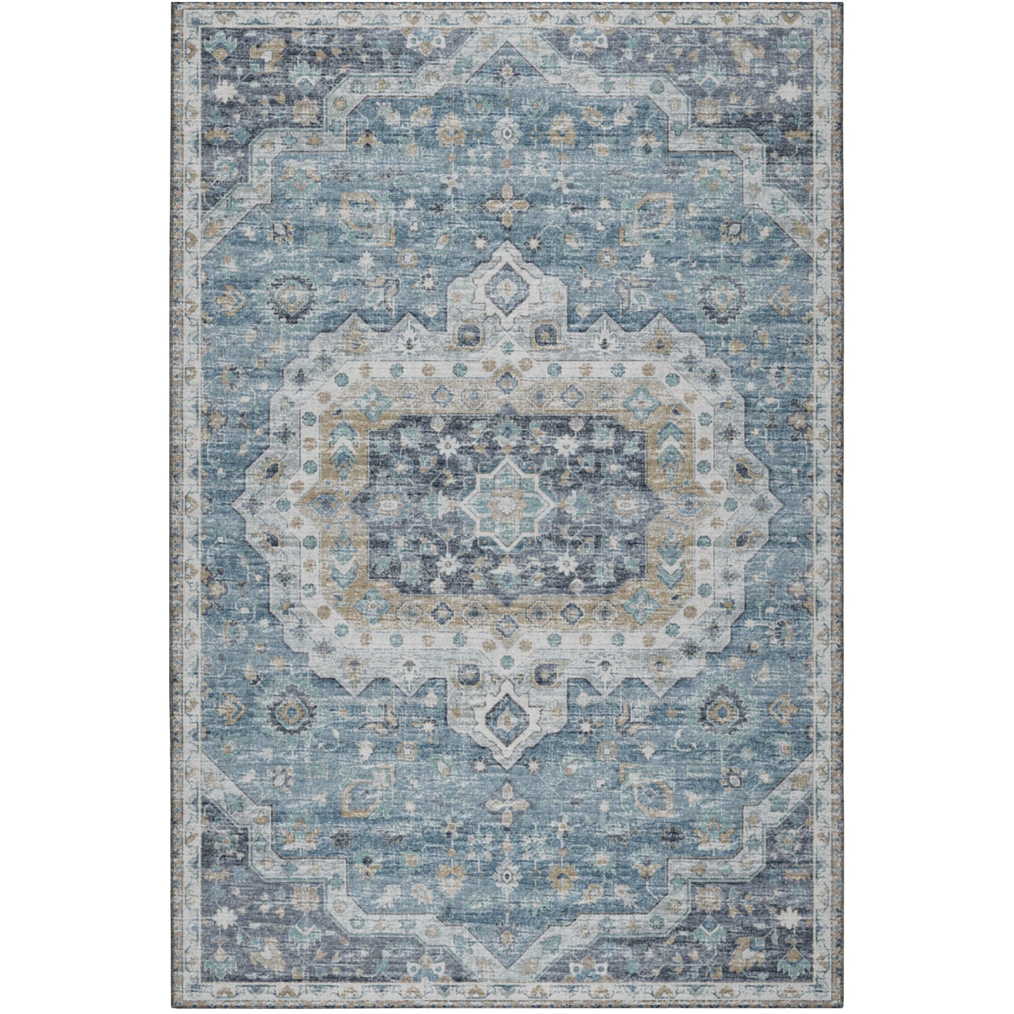 Machine Made Tuscany TU4 Blue - Dalyn Rugs