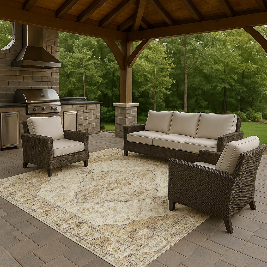 Machine Made Tuscany TU9 Gold - Dalyn Rugs