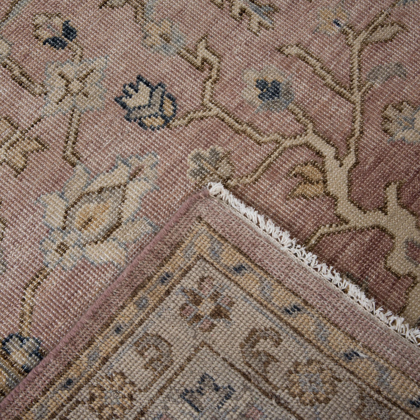 Tuscany TUS711 Dusty Rose Hand Knotted  Rug - Rizzy