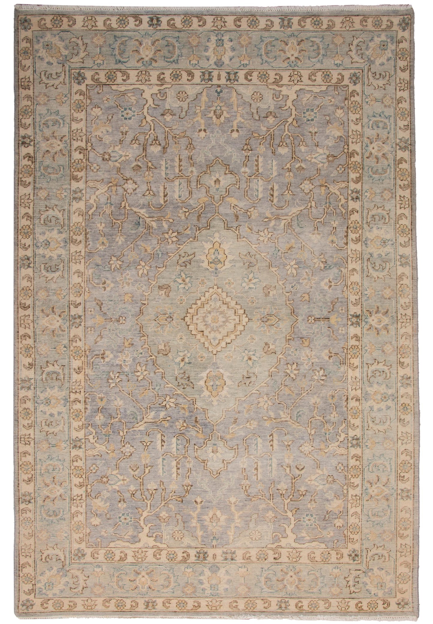 Tuscany TUS712 Gray Hand Knotted  Rug - Rizzy