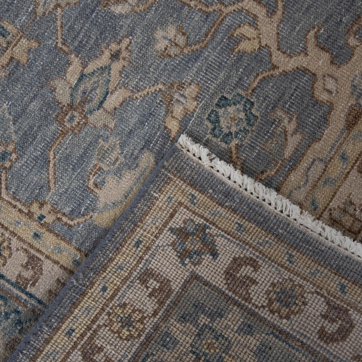 Tuscany TUS712 Gray Hand Knotted  Rug - Rizzy