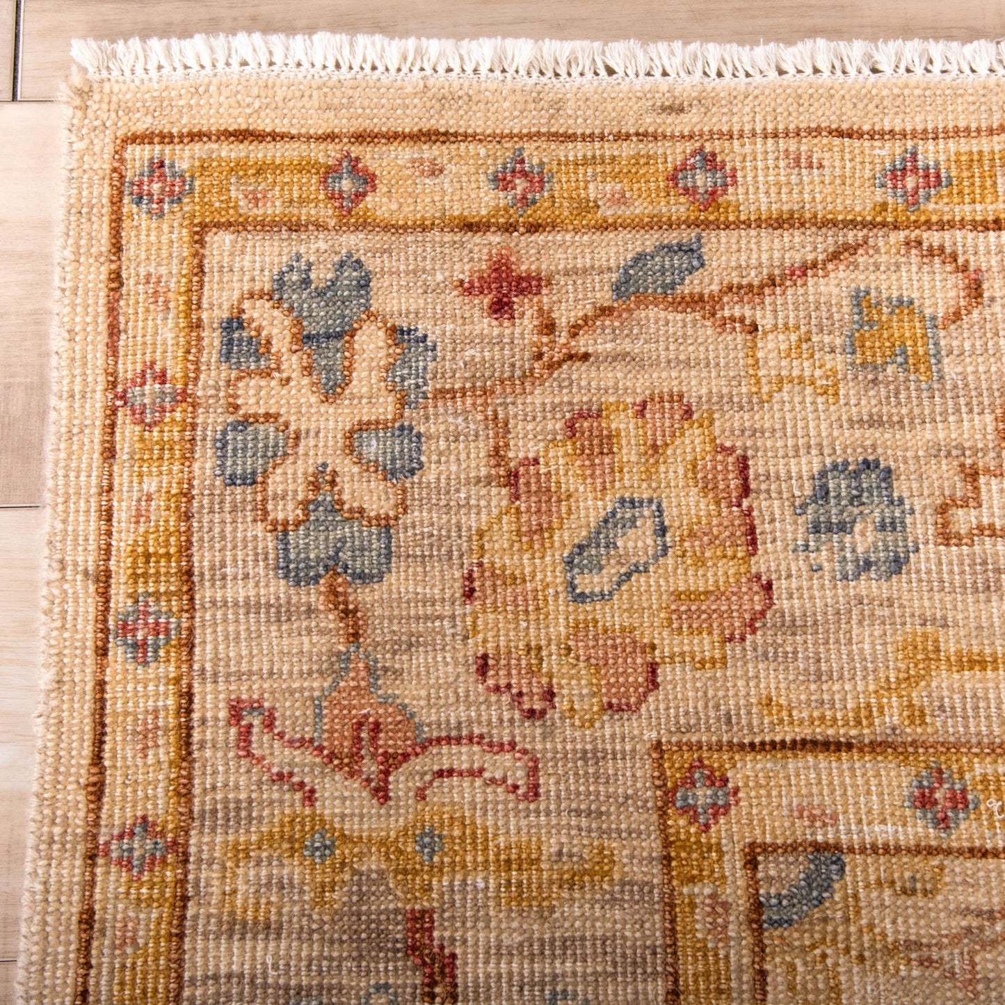 Tuscany TUS713 Beige/Gray Hand Knotted  Rug - Rizzy