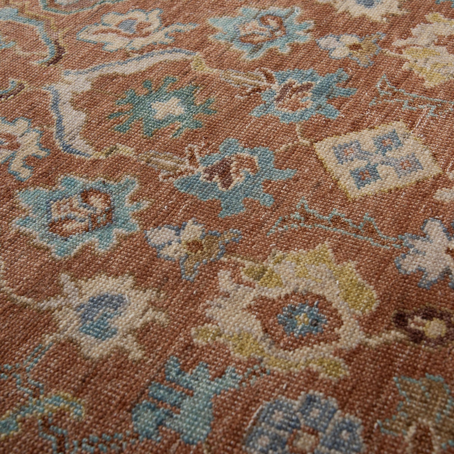 Tuscany TUS714 Rust Hand Knotted  Rug - Rizzy