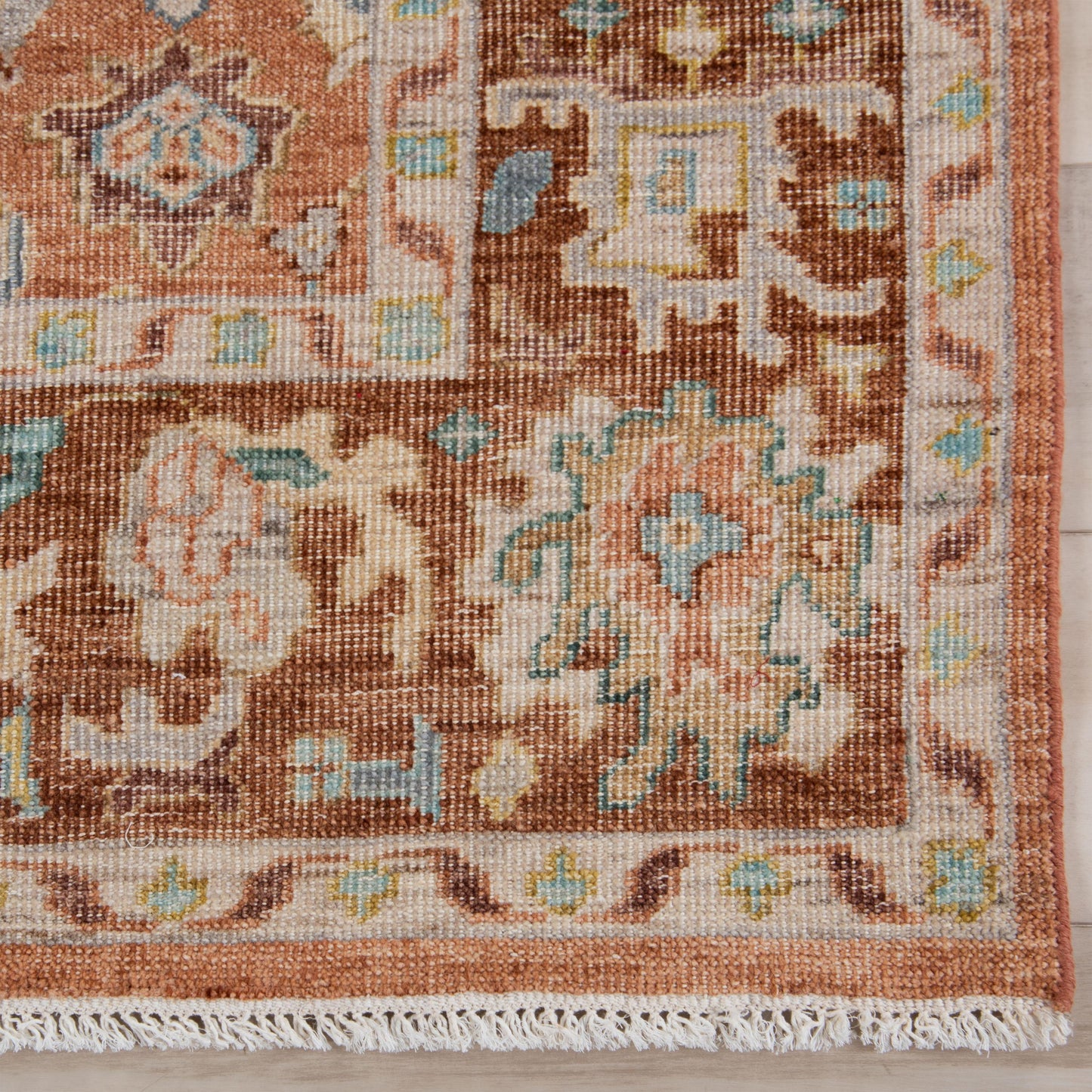 Tuscany TUS714 Rust Hand Knotted  Rug - Rizzy
