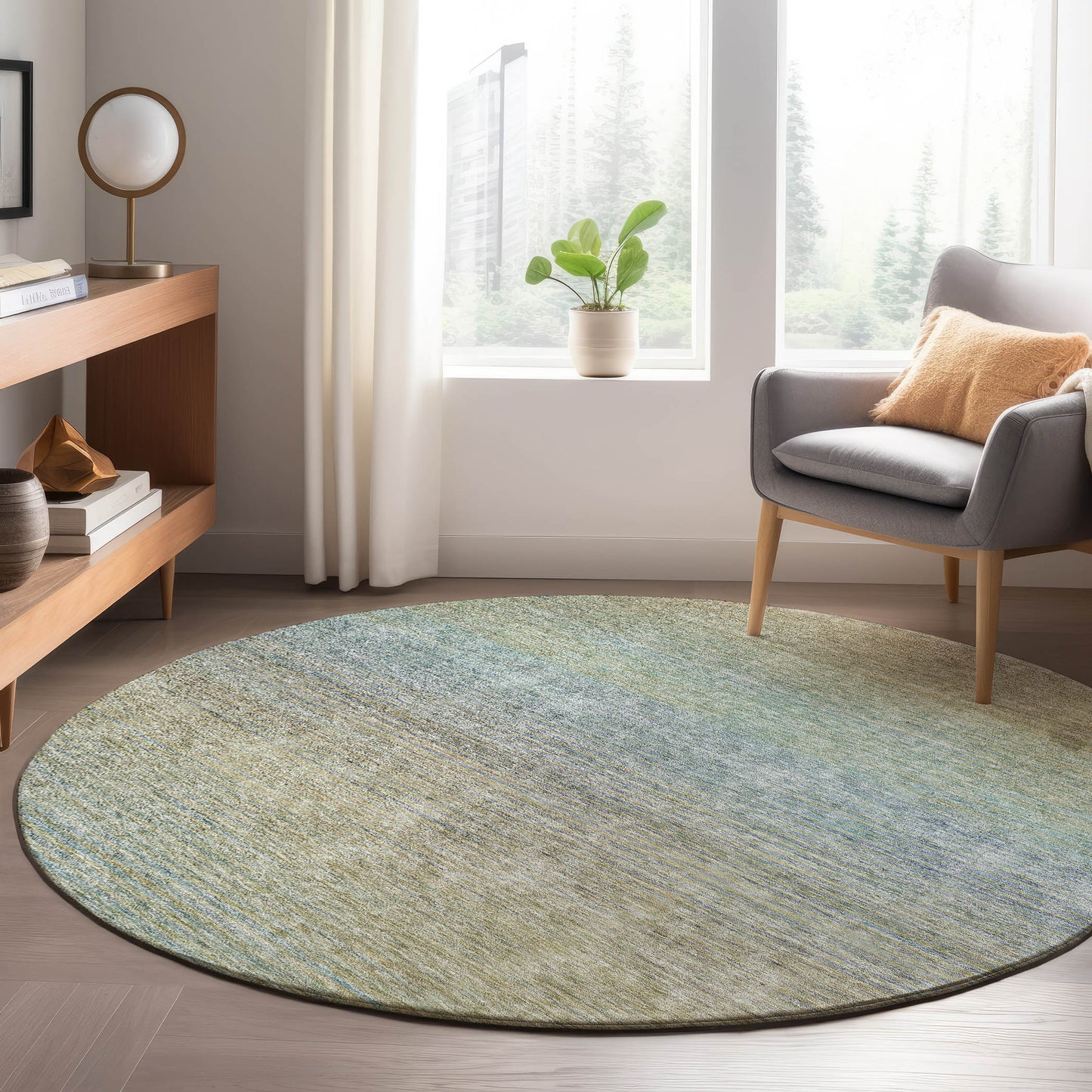 Machine Made Trevi TV11 Blue - Dalyn Rugs