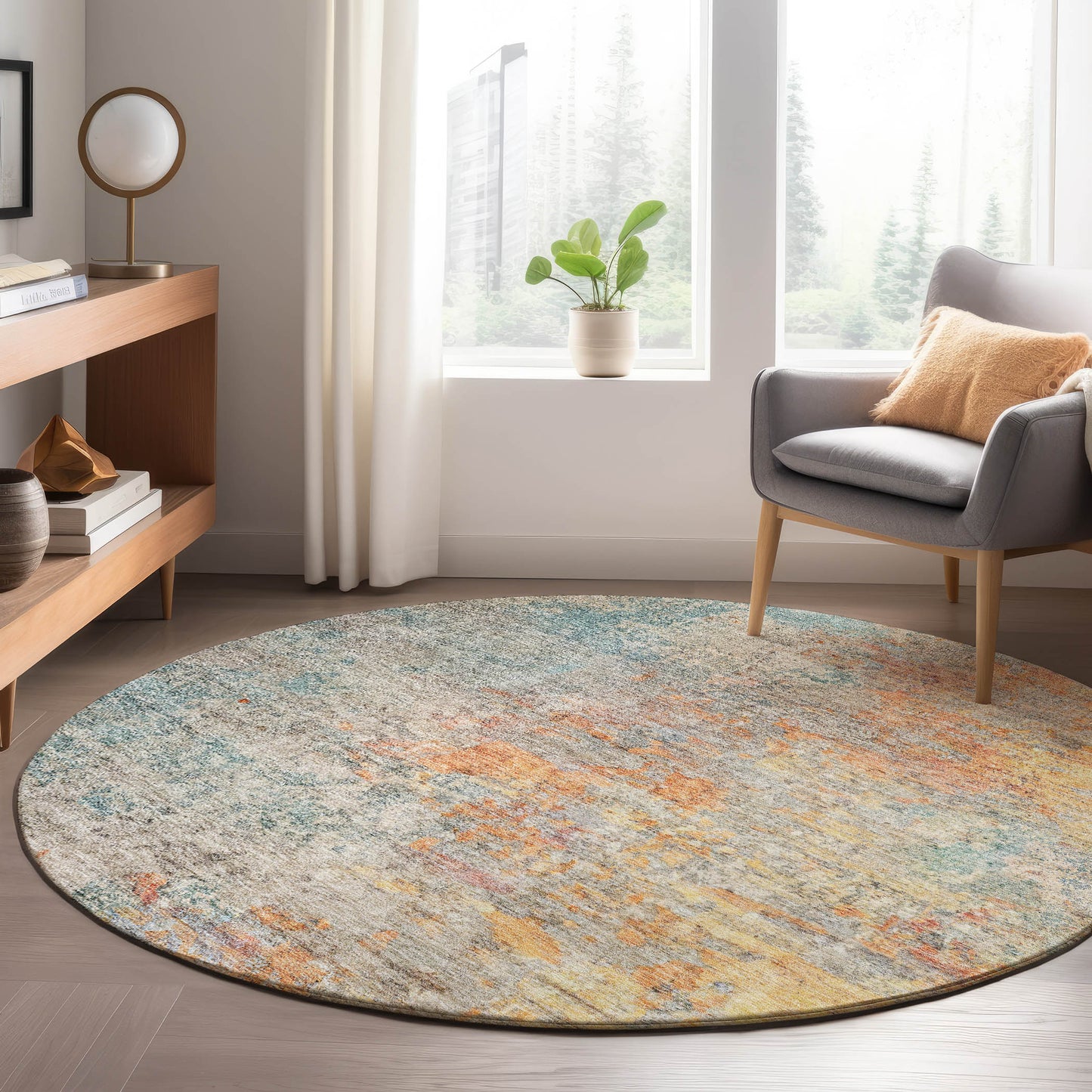 Machine Made Trevi TV13 Teal - Dalyn Rugs