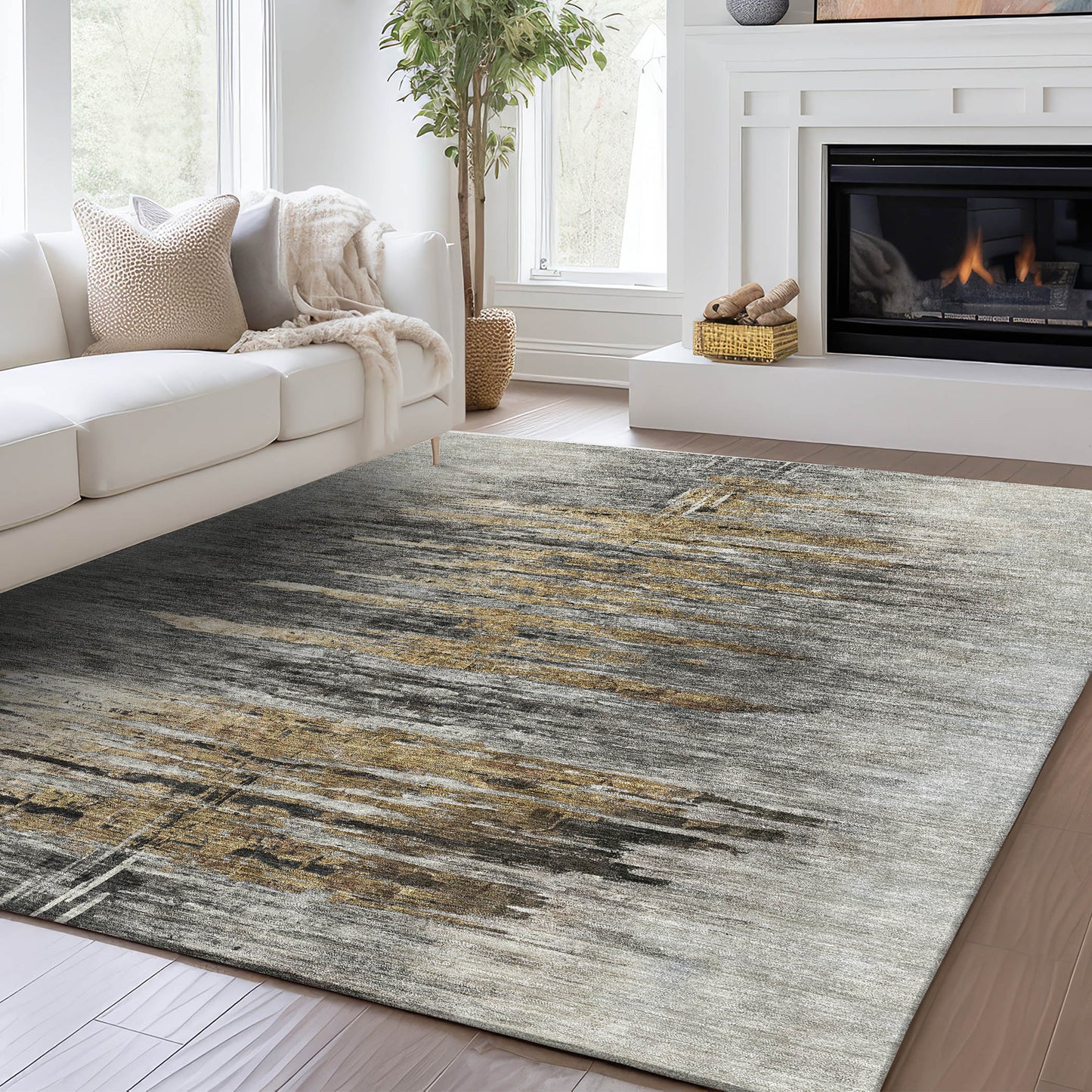 Machine Made Trevi TV14 Gray - Dalyn Rugs