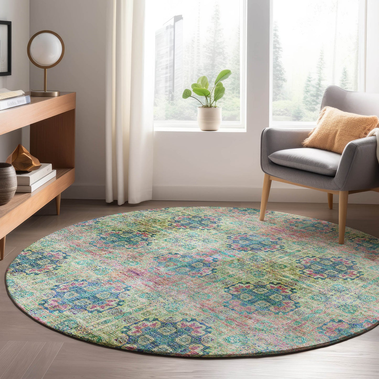 Machine Made Trevi TV16 Green - Dalyn Rugs