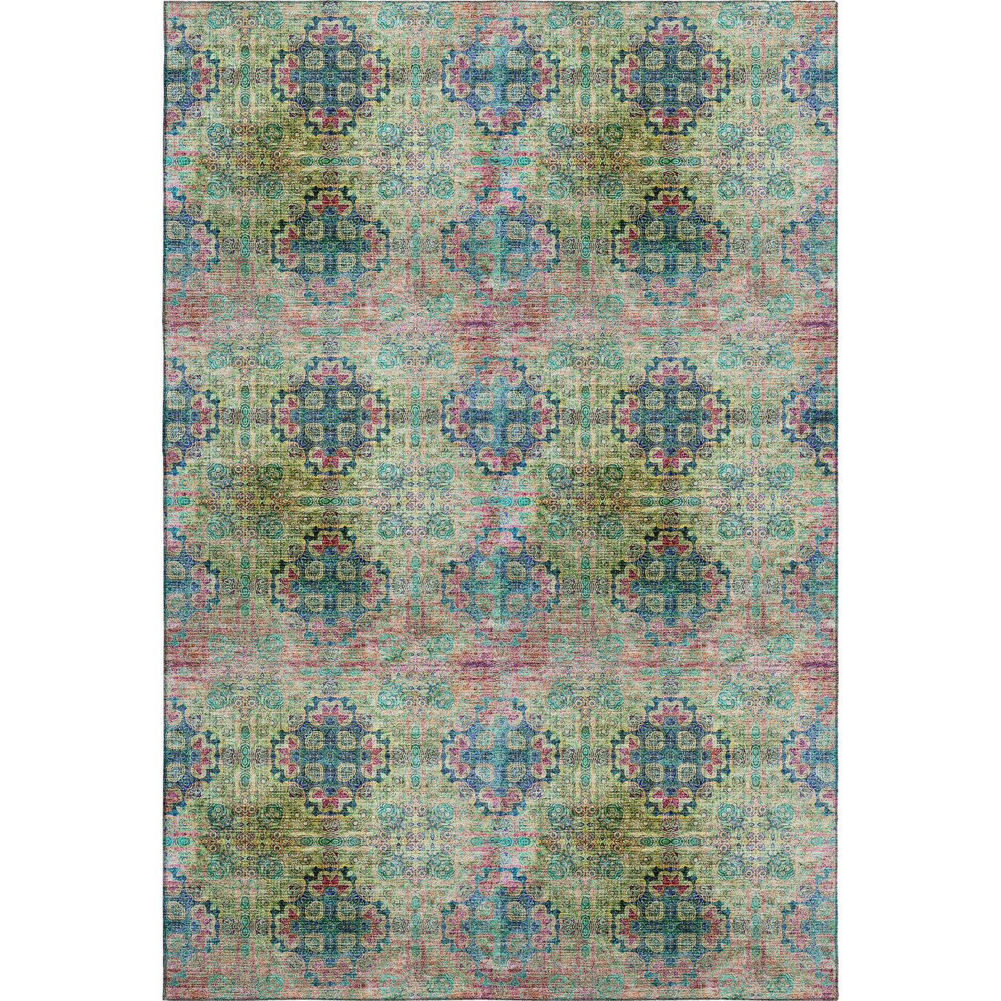Machine Made Trevi TV16 Green - Dalyn Rugs